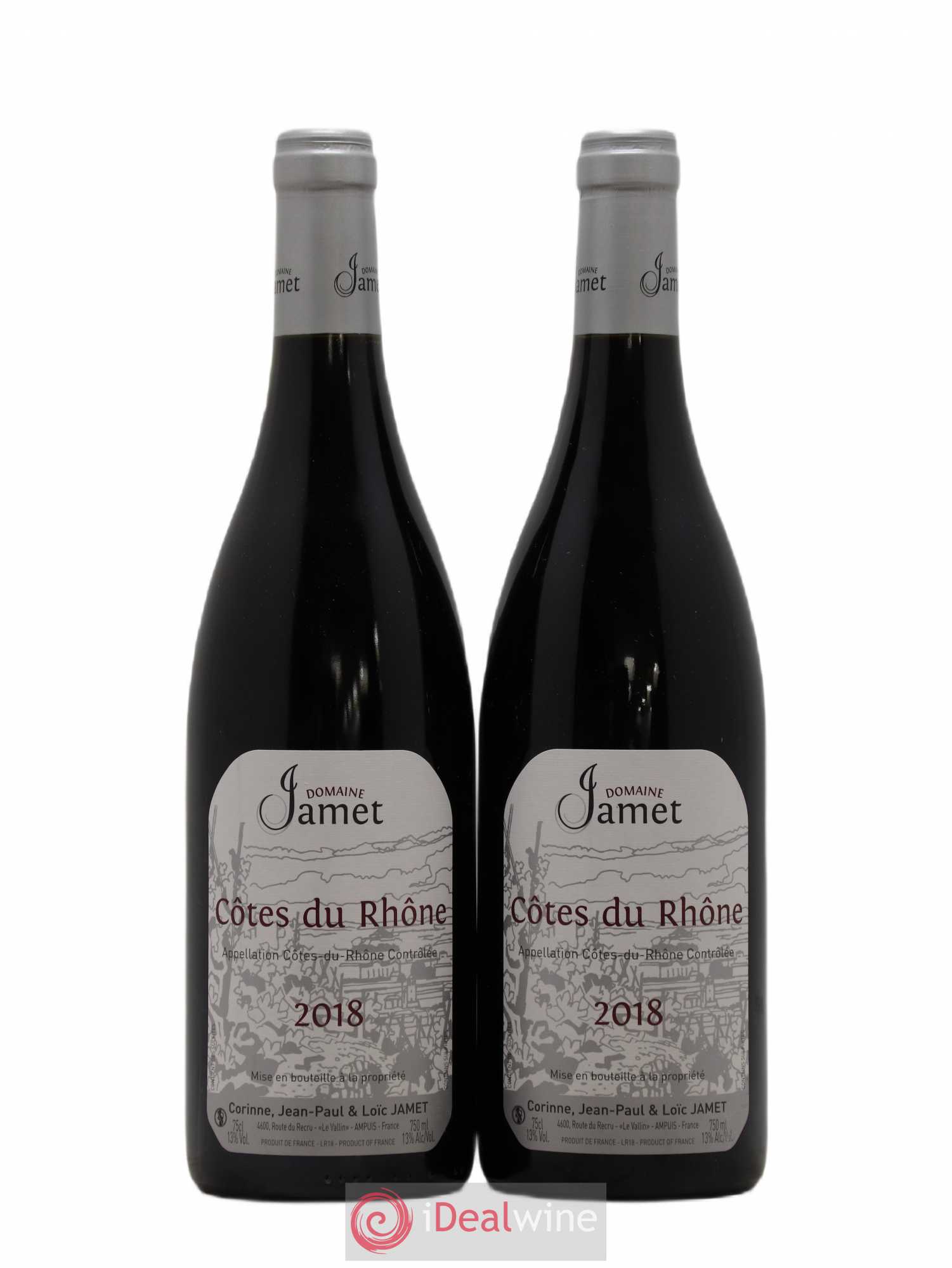 Côtes-du-Rhône Jamet (Domaine) 2018 - Lot de 2 bouteilles - 0