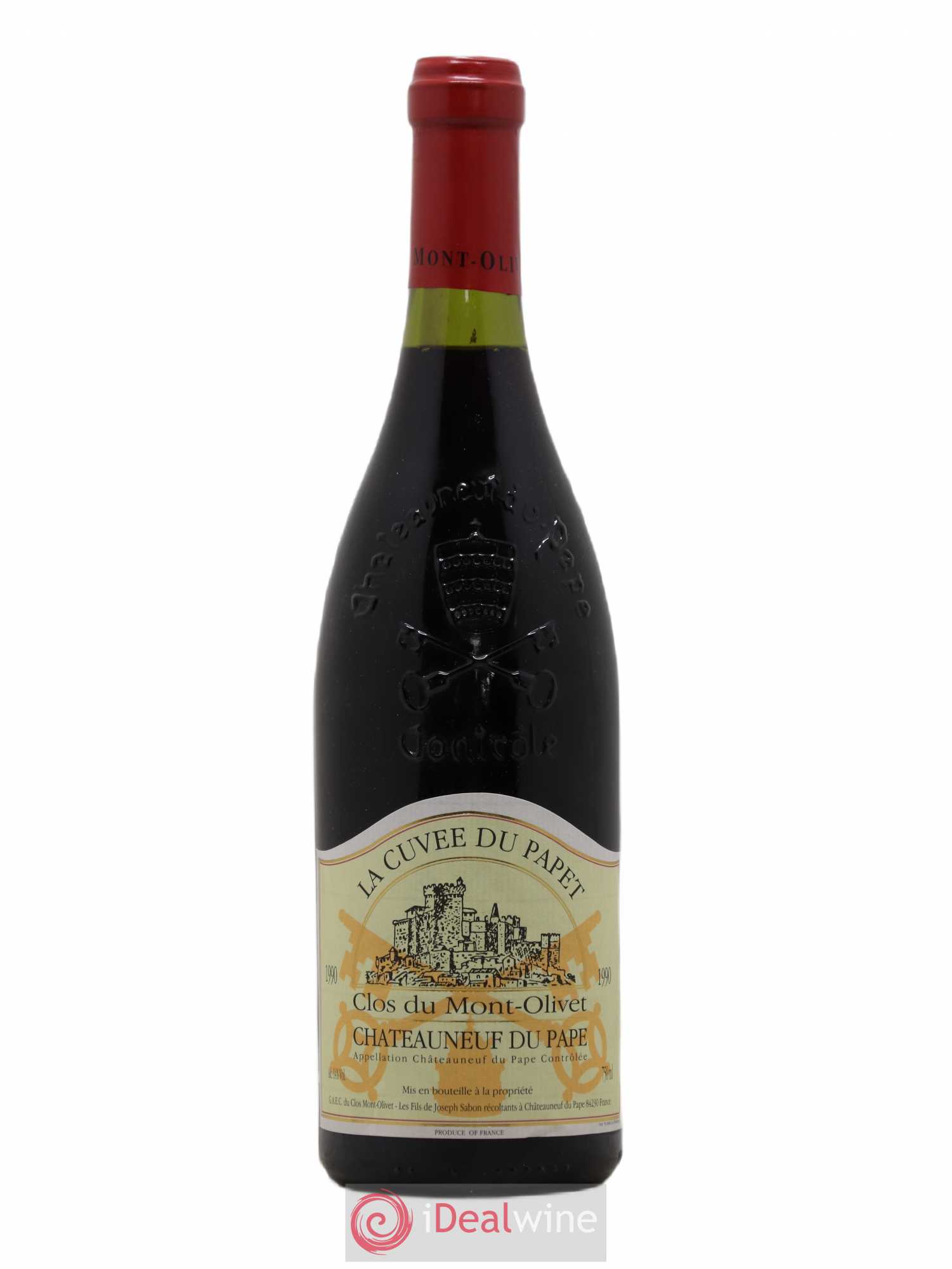 Châteauneuf-du-Pape Cuvée du Papet Clos du Mont-Olivet 1990 - Lot de 1 bouteille - 0