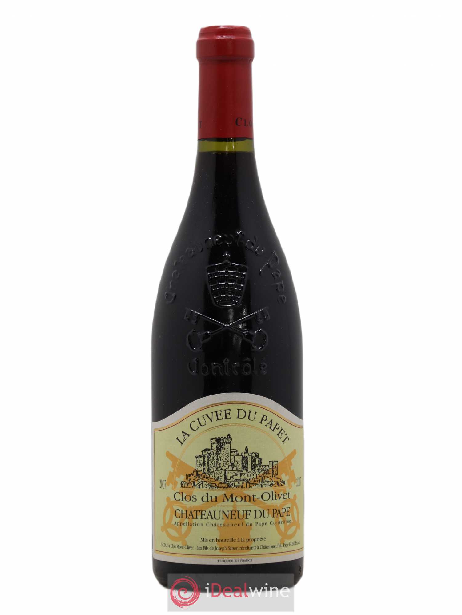 Châteauneuf-du-Pape Cuvée du Papet Clos du Mont-Olivet 2007 - Lot de 1 bouteille - 0