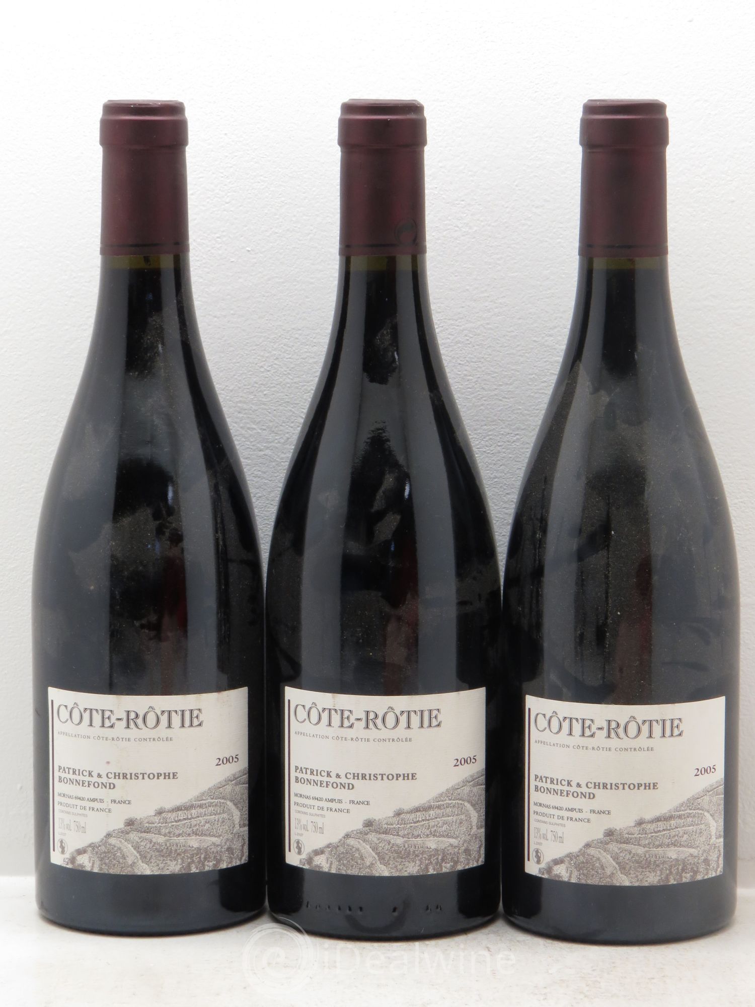 Côte-Rôtie Domaine Bonnefond 2005 - Posten von 3 Flaschen - 0