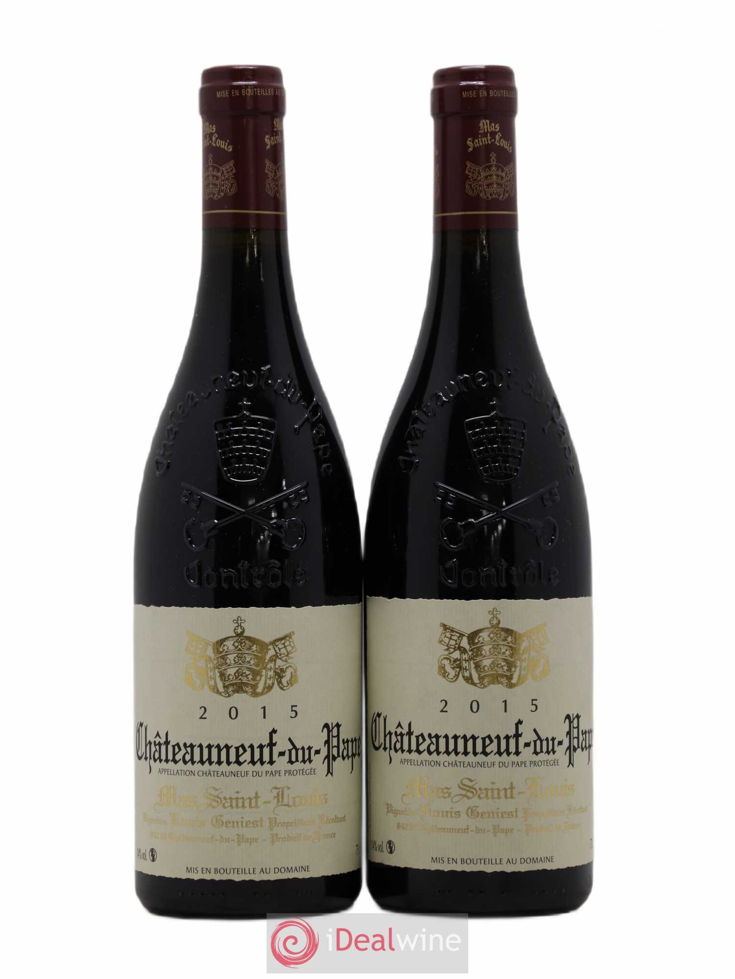 Châteauneuf-du-Pape Tradition Mas Saint-Louis 2015 - Lot de 2 bouteilles - 0