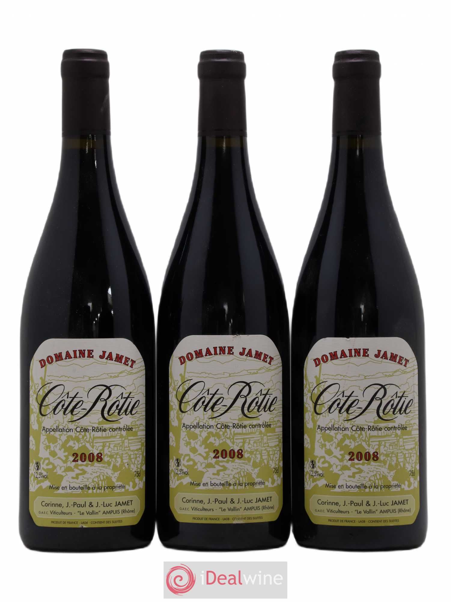 Côte-Rôtie Jamet (Domaine) 2008 - Lot de 3 bouteilles - 0