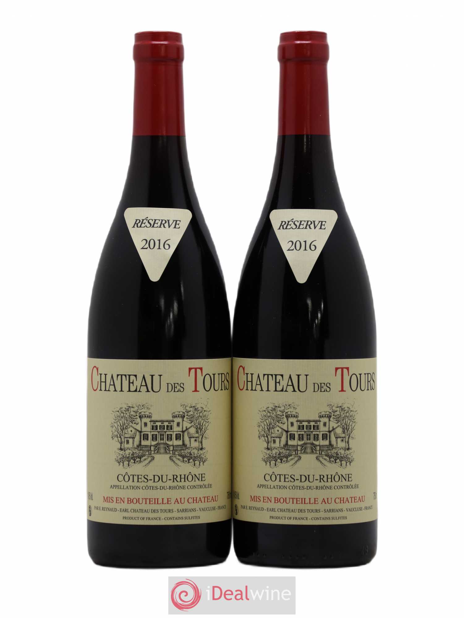 Côtes-du-Rhône Château des Tours Emmanuel Reynaud 2016 - Lot de 2 bouteilles - 0