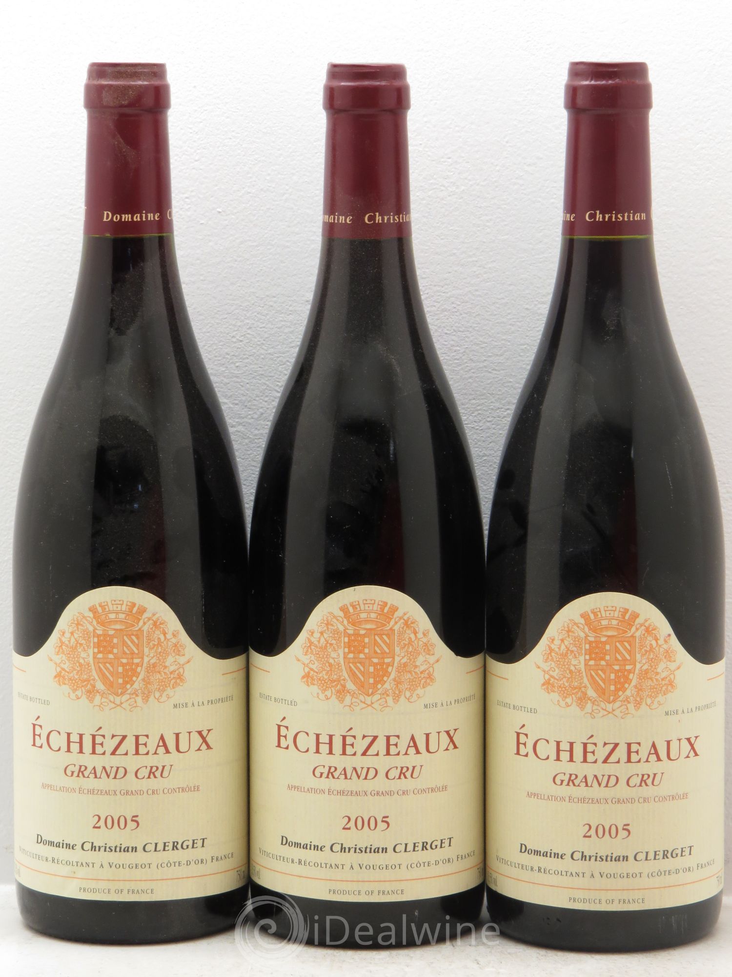 Echezeaux Grand Cru Christian Clerget 2005 - Lot de 3 bouteilles - 0