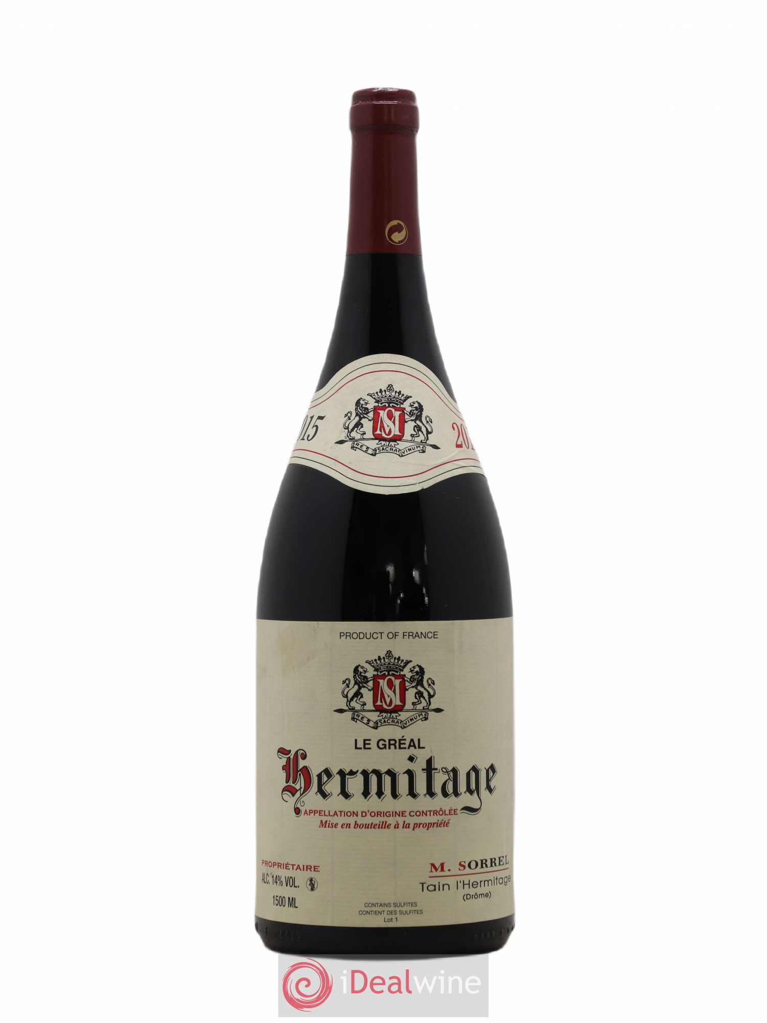 Hermitage Le Gréal Marc Sorrel 2015 - Lot de 1 magnum - 0