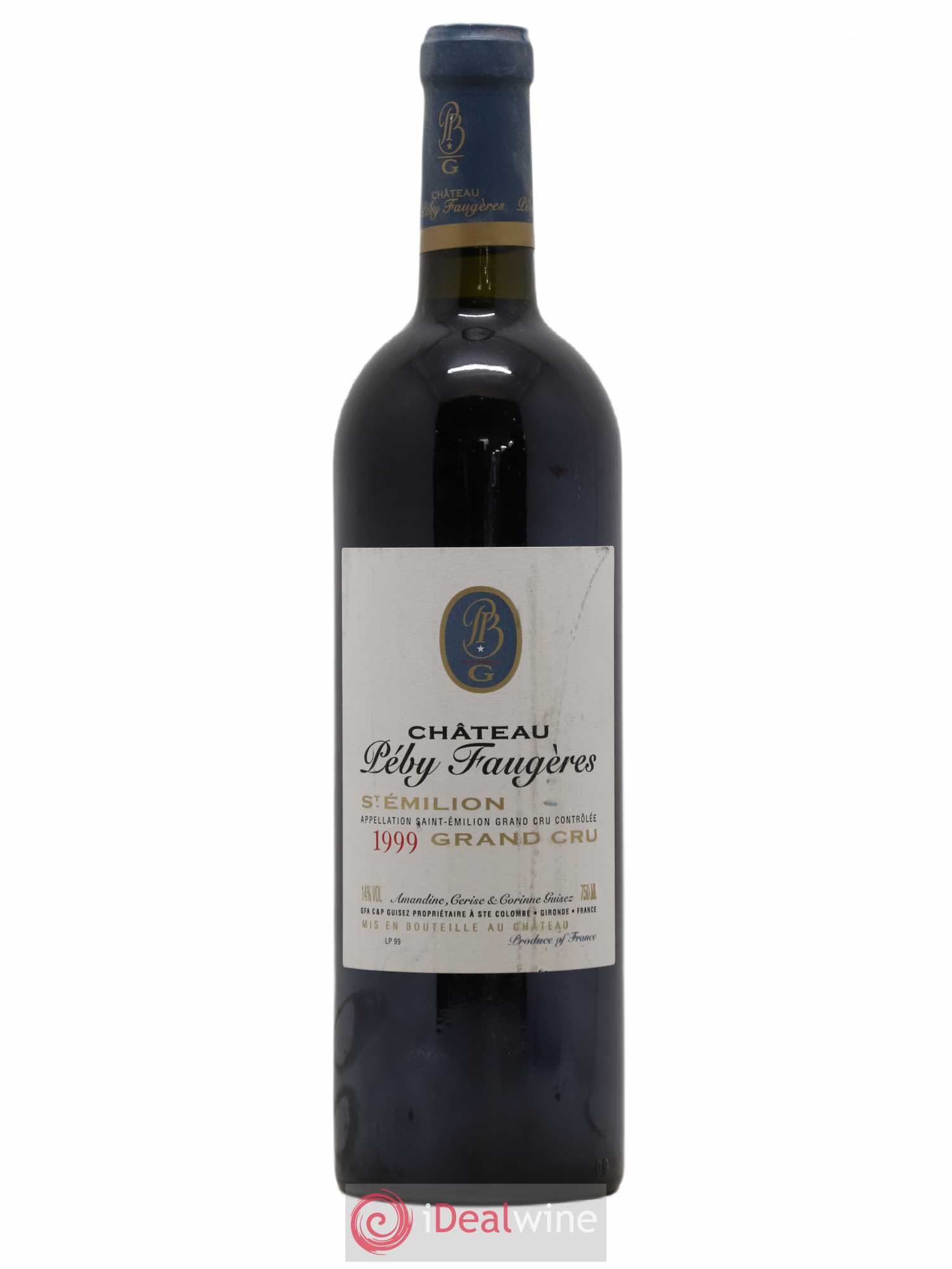 Château Péby Faugères Grand Cru Classé 1999 - Lot de 1 bouteille - 0