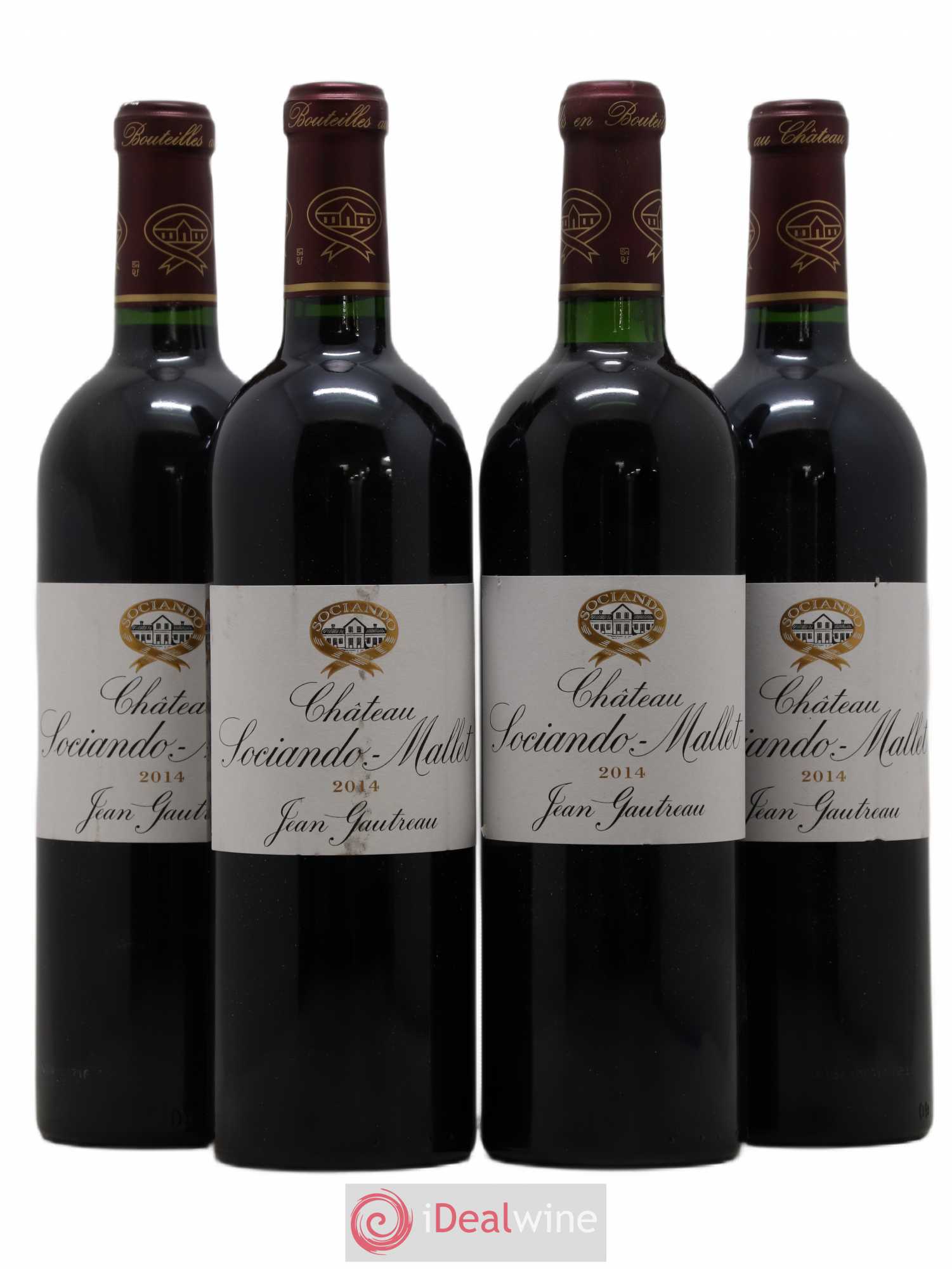 Château Sociando Mallet 2014 - Lot de 4 bouteilles - 0