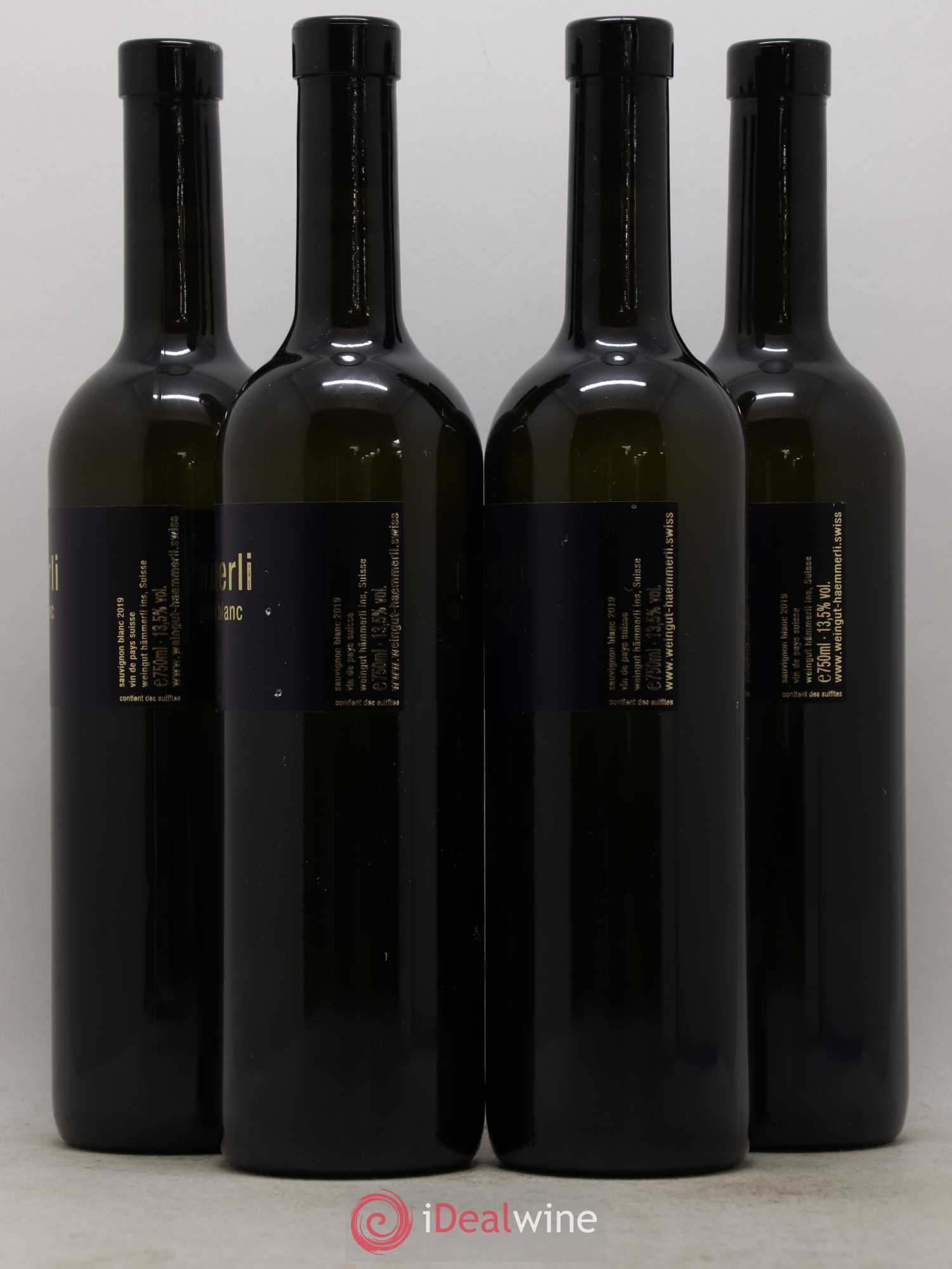 Vins Etrangers Vin de Pays Suisse Bern Sauvignon Domaine Hammerli 2019 - Posten von 4 Flaschen - 1