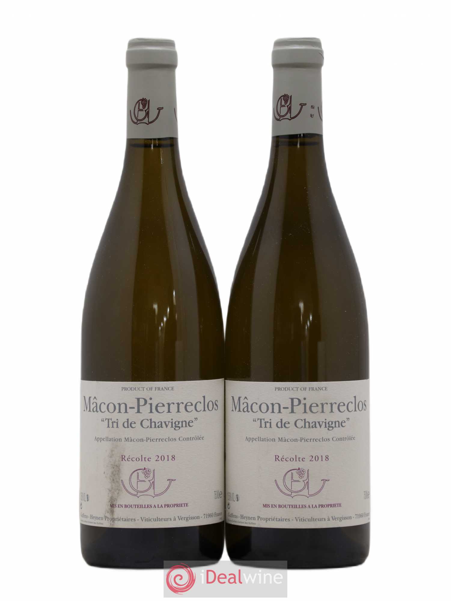 Mâcon-Pierreclos Tri de Chavigne Guffens-Heynen 2018 - Lot de 2 bouteilles - 0