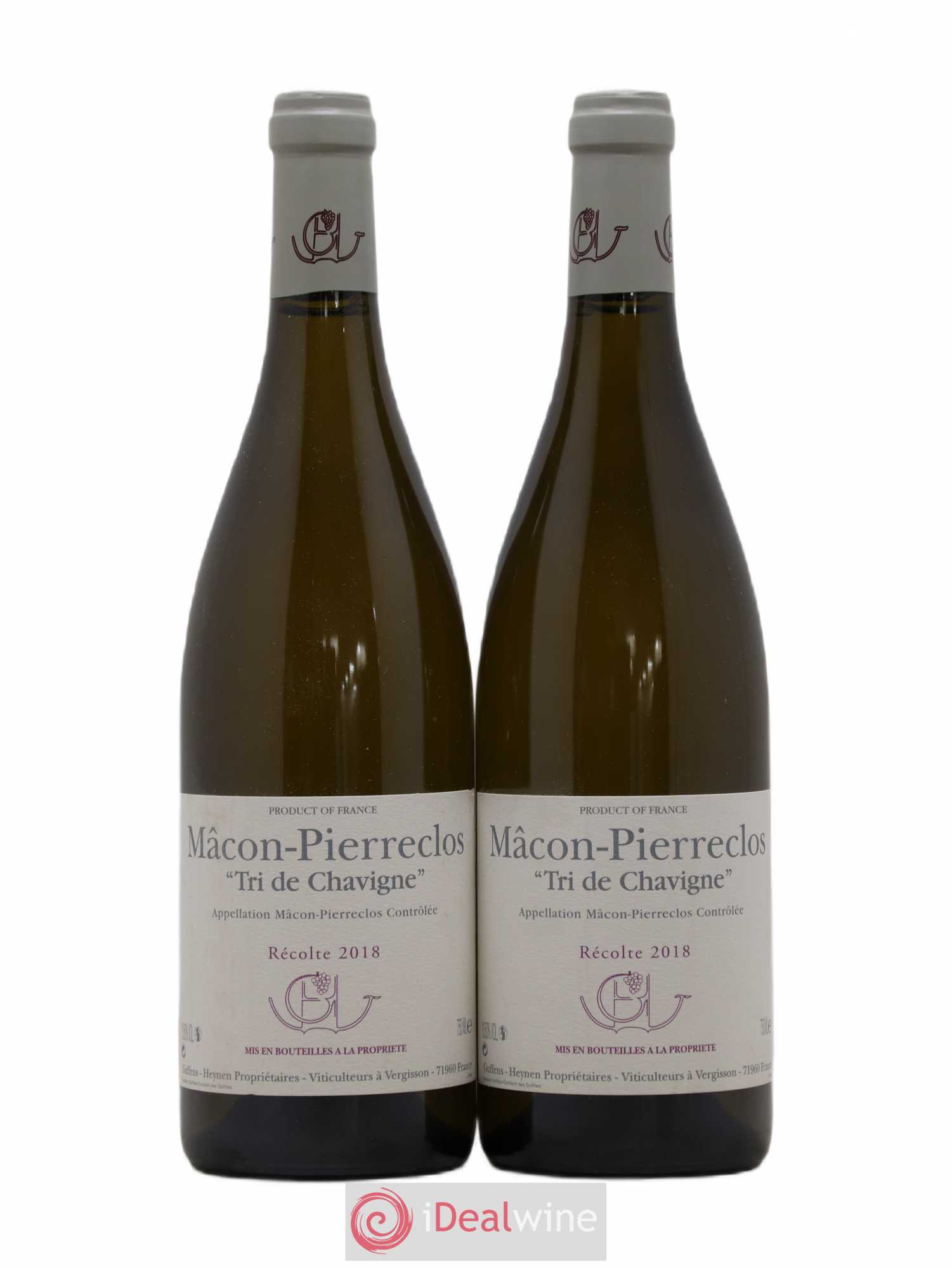 Mâcon-Pierreclos Tri de Chavigne Guffens-Heynen 2018 - Lot de 2 bouteilles - 0