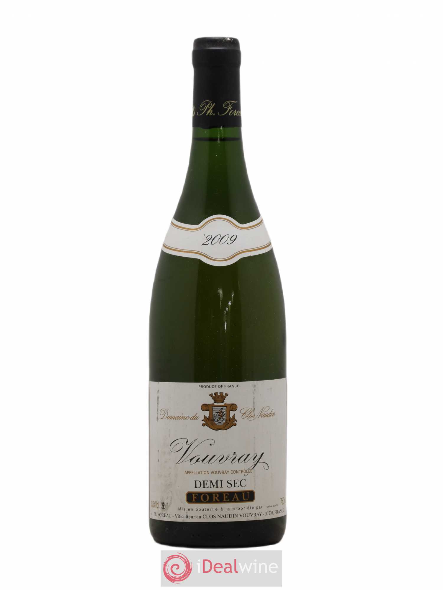 Vouvray Demi-Sec Clos Naudin - Philippe Foreau 2009 - Lot de 1 bouteille - 0