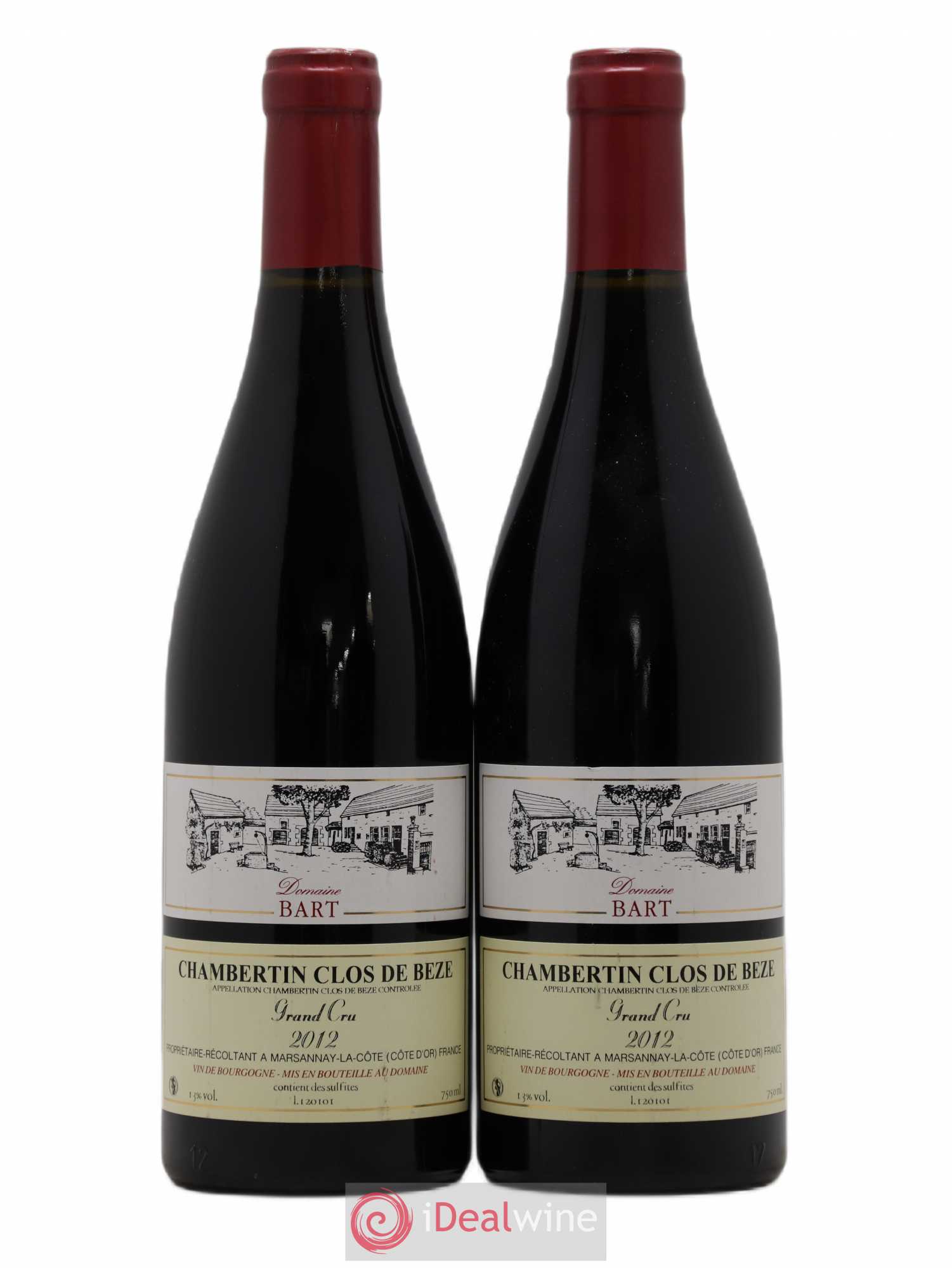 Chambertin Clos de Bèze Grand Cru Bart (Domaine) 2012 - Lot de 2 bouteilles - 0