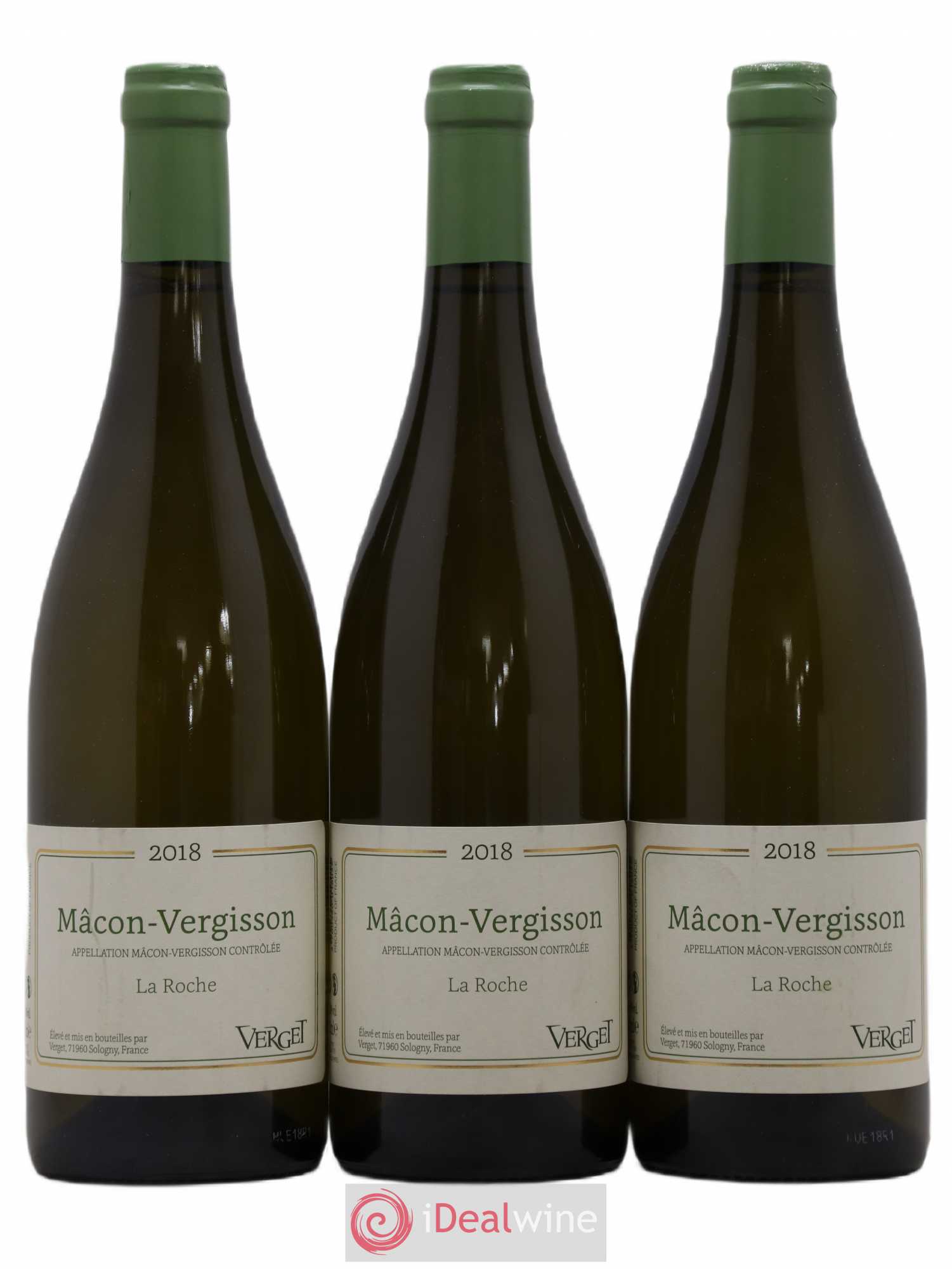 Mâcon-Vergisson La Roche Verget 2018 - Posten von 3 Flaschen - 0