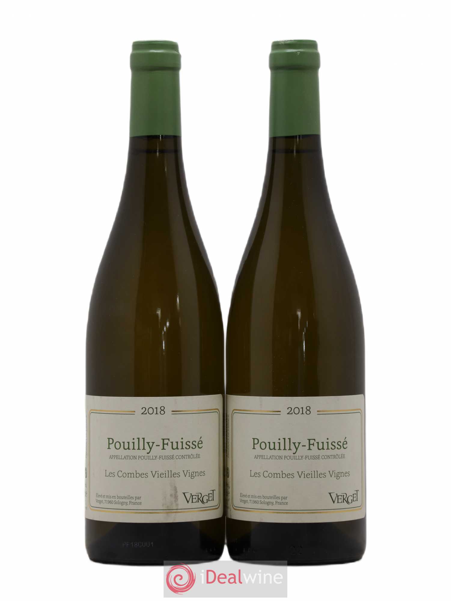 Pouilly-Fuissé Les Combes Vieilles Vignes Verget 2018 - Lot de 2 bouteilles - 0