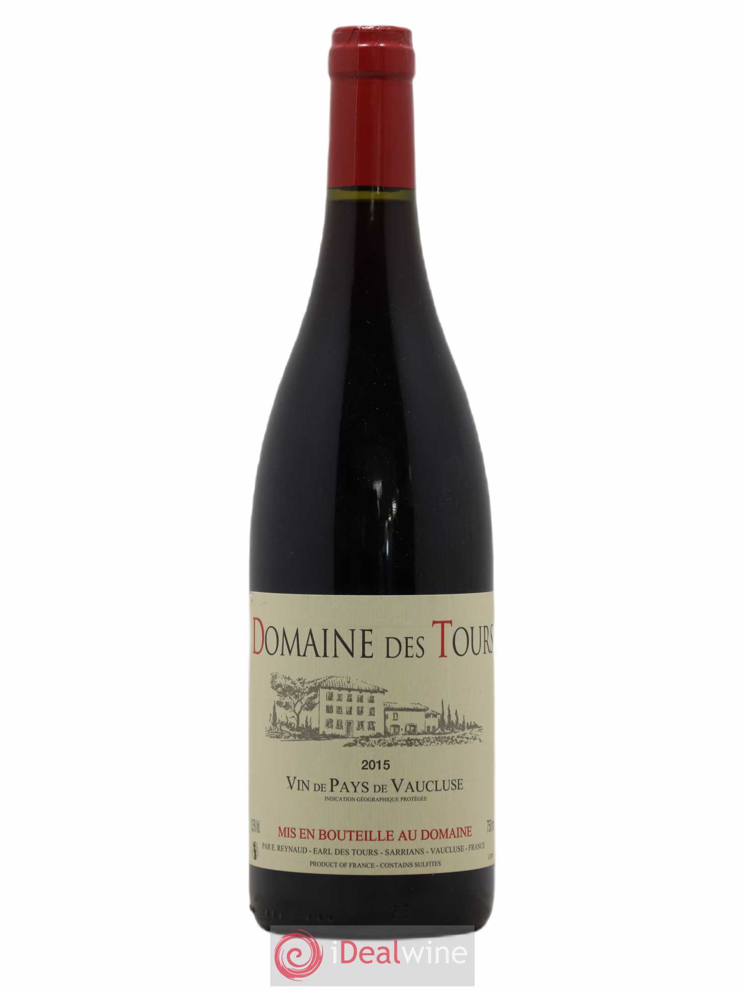 Vaucluse (Vin de Pays de Vaucluse) Domaine des Tours Emmanuel Reynaud 2015 - Lot de 1 bouteille - 0