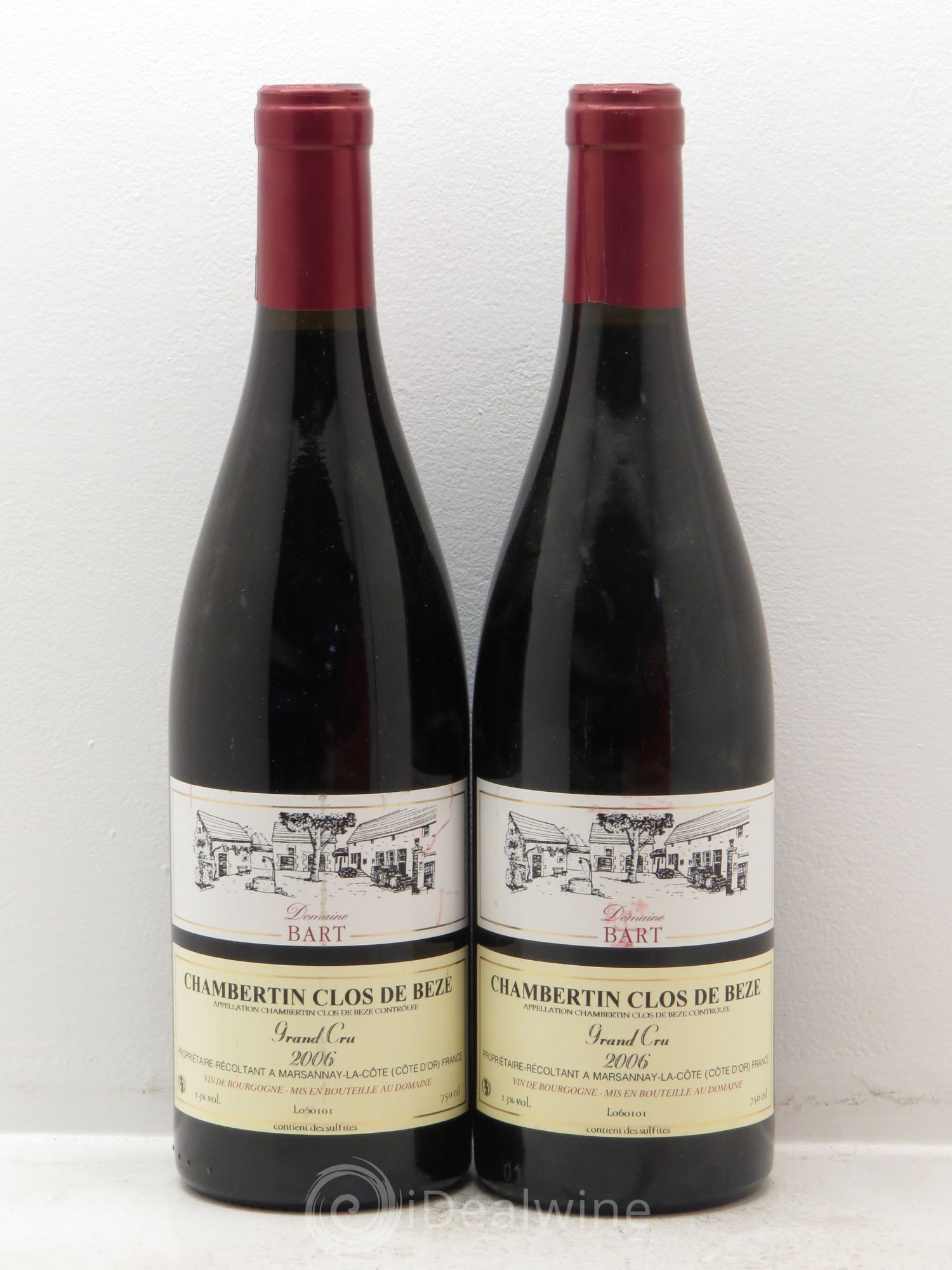 Chambertin Clos de Bèze Grand Cru Domaine Bart 2006 - Lot de 2 bouteilles - 0