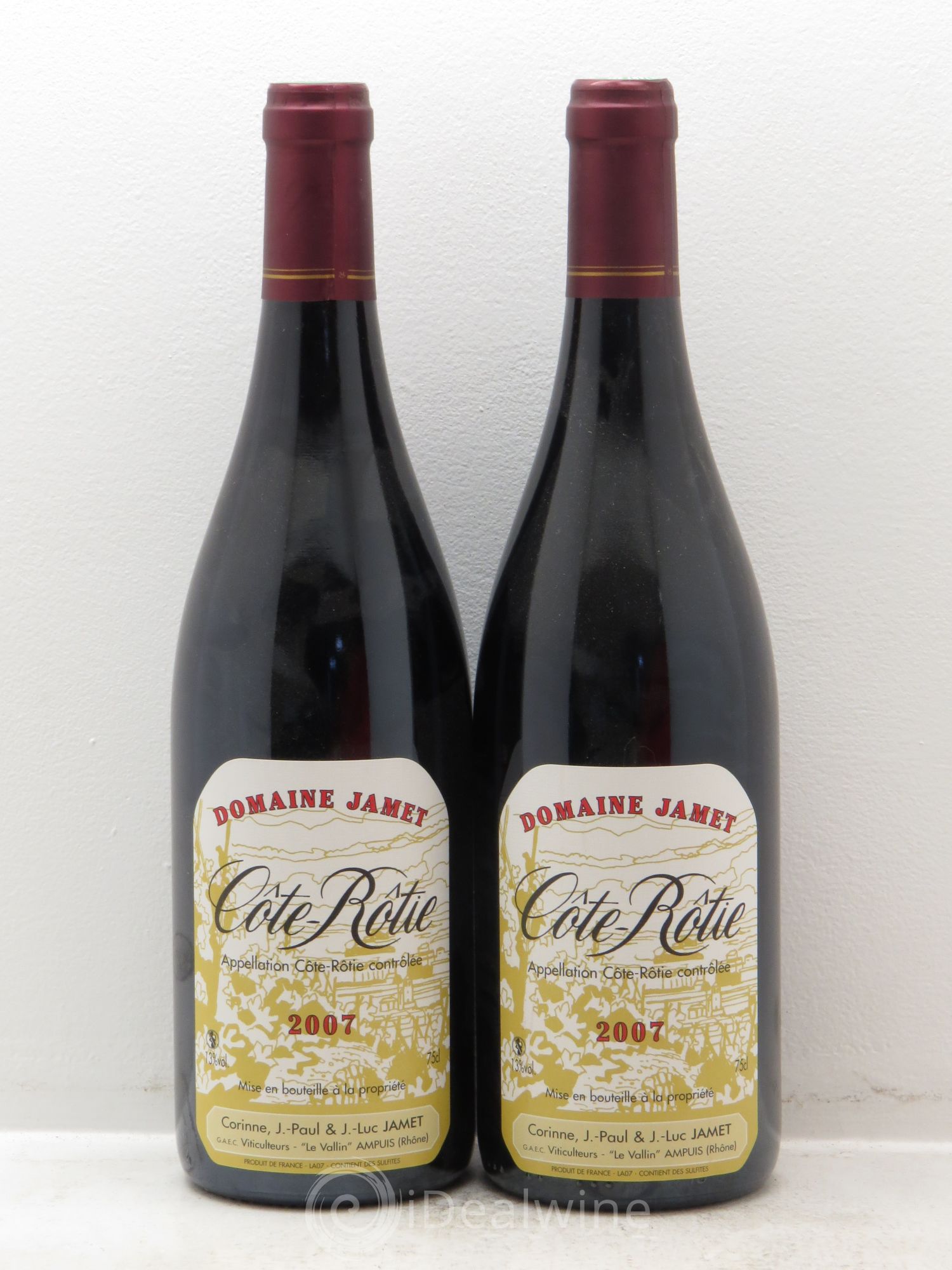Côte-Rôtie Jamet (Domaine) 2007 - Lot de 2 bouteilles - 0