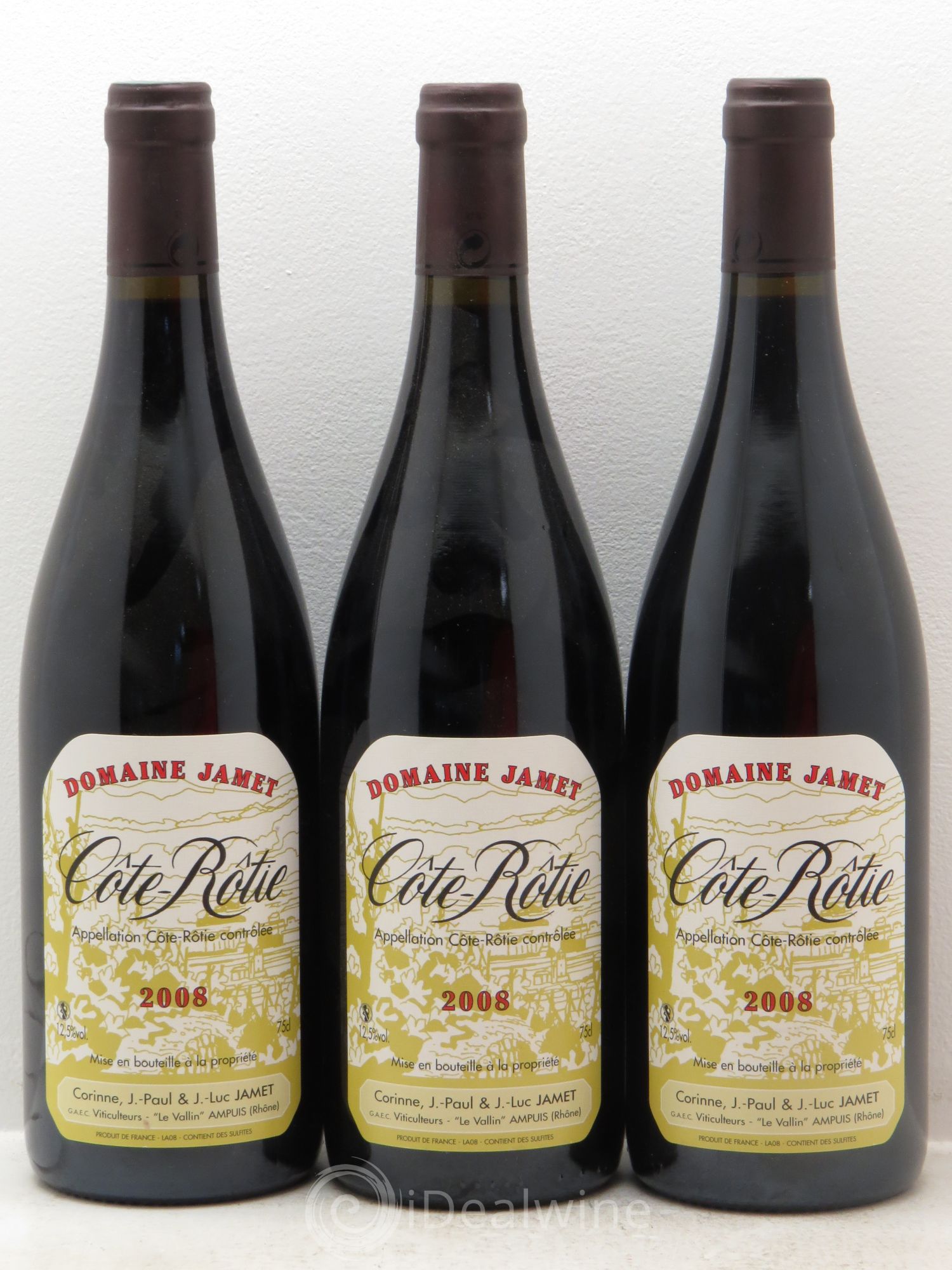 Côte-Rôtie Jamet (Domaine) 2008 - Lot de 3 bouteilles - 0