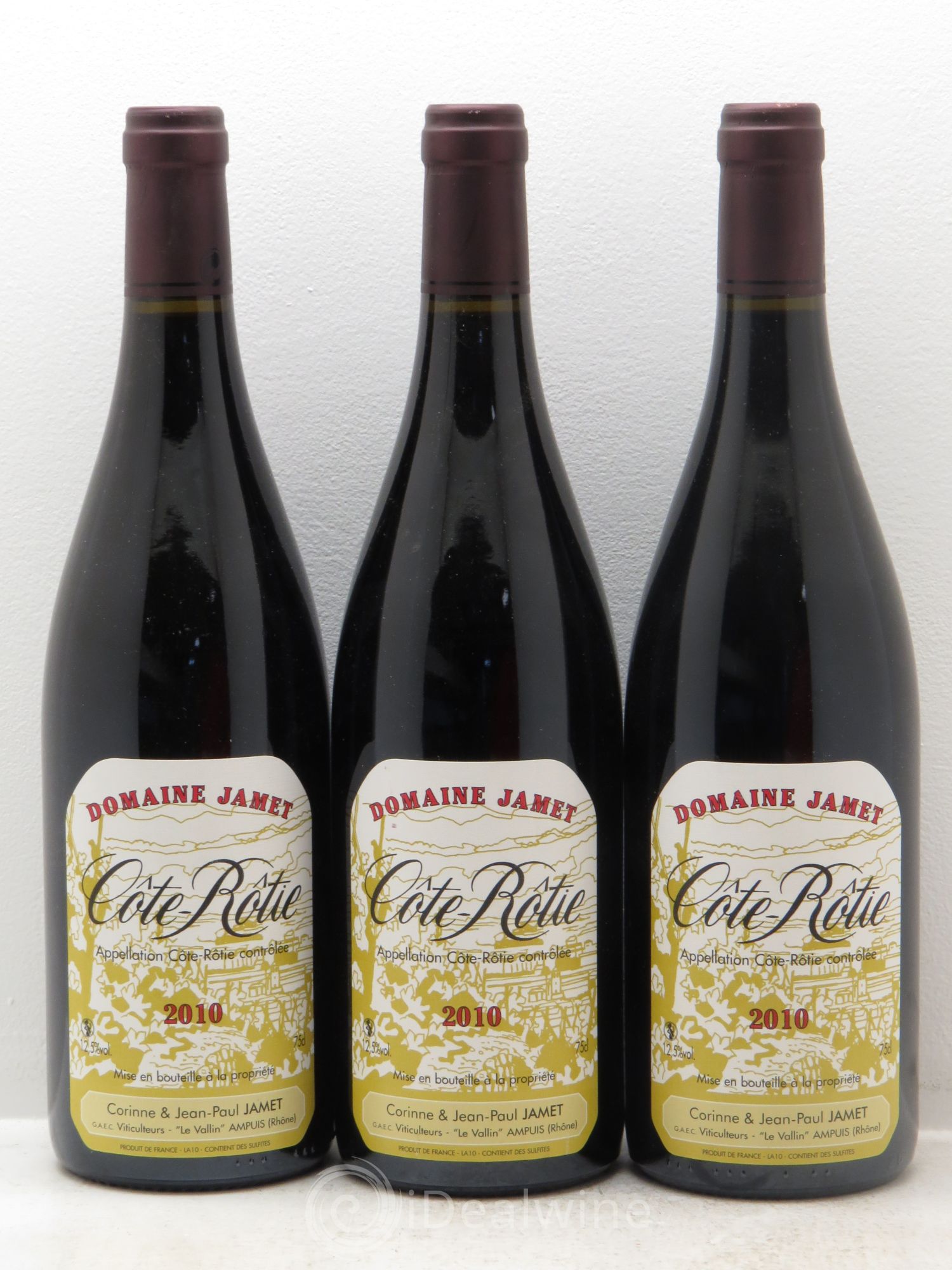 Côte-Rôtie Jamet (Domaine) 2010 - Lot de 3 bouteilles - 0