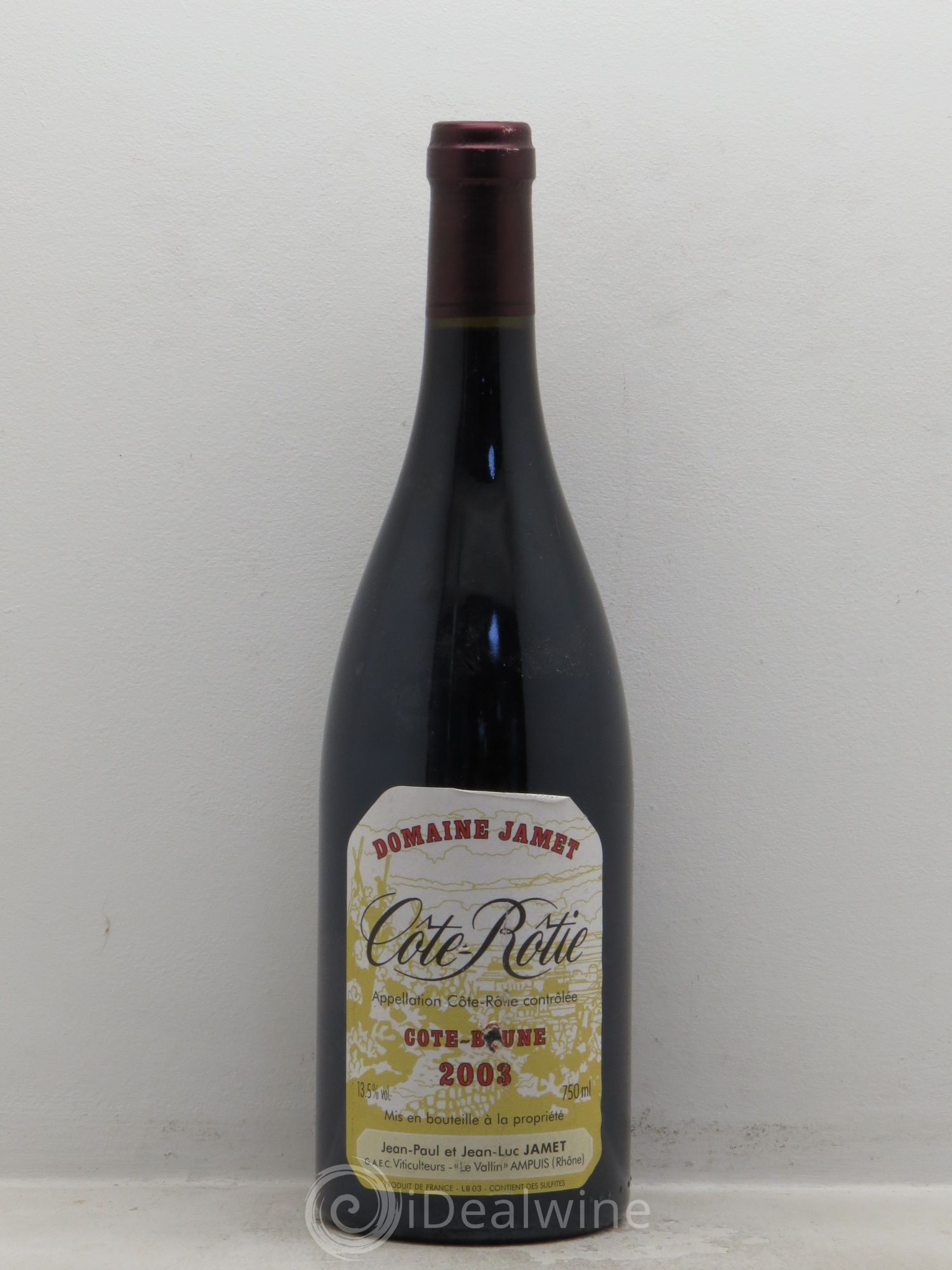 Côte-Rôtie Côte Brune Jamet (Domaine) 2003 - Lot de 1 bouteille - 0