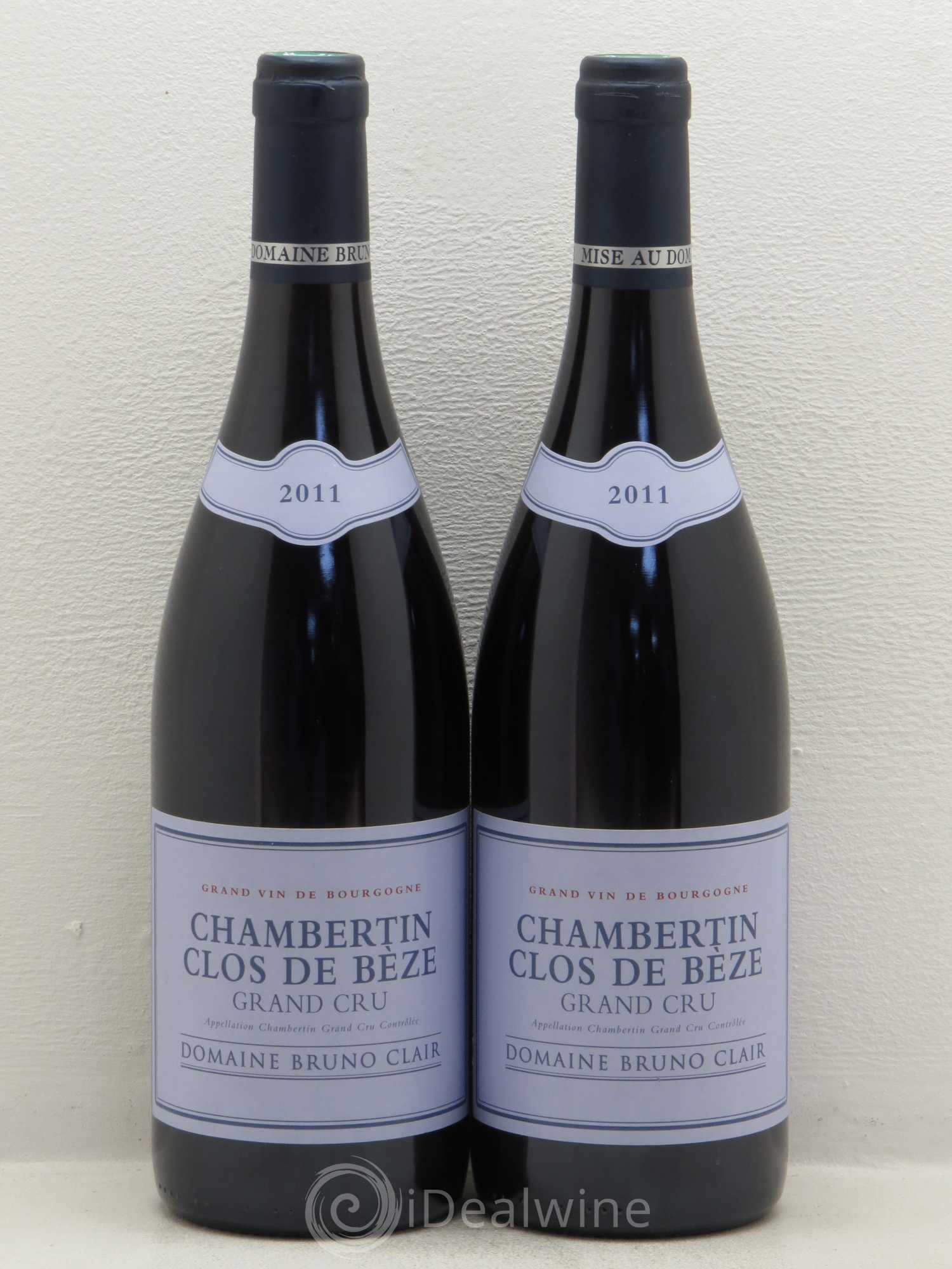 Chambertin Clos de Bèze Grand Cru Bruno Clair (Domaine) 2011 - Lot de 2 bouteilles - 0