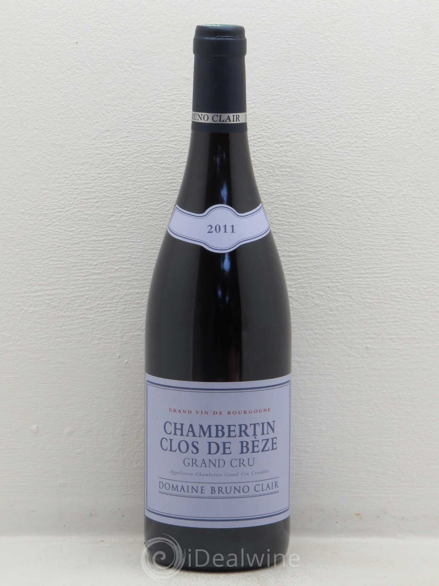 Chambertin Clos de Bèze Grand Cru Bruno Clair (Domaine) 2011 - Lot de 1 bouteille - 0