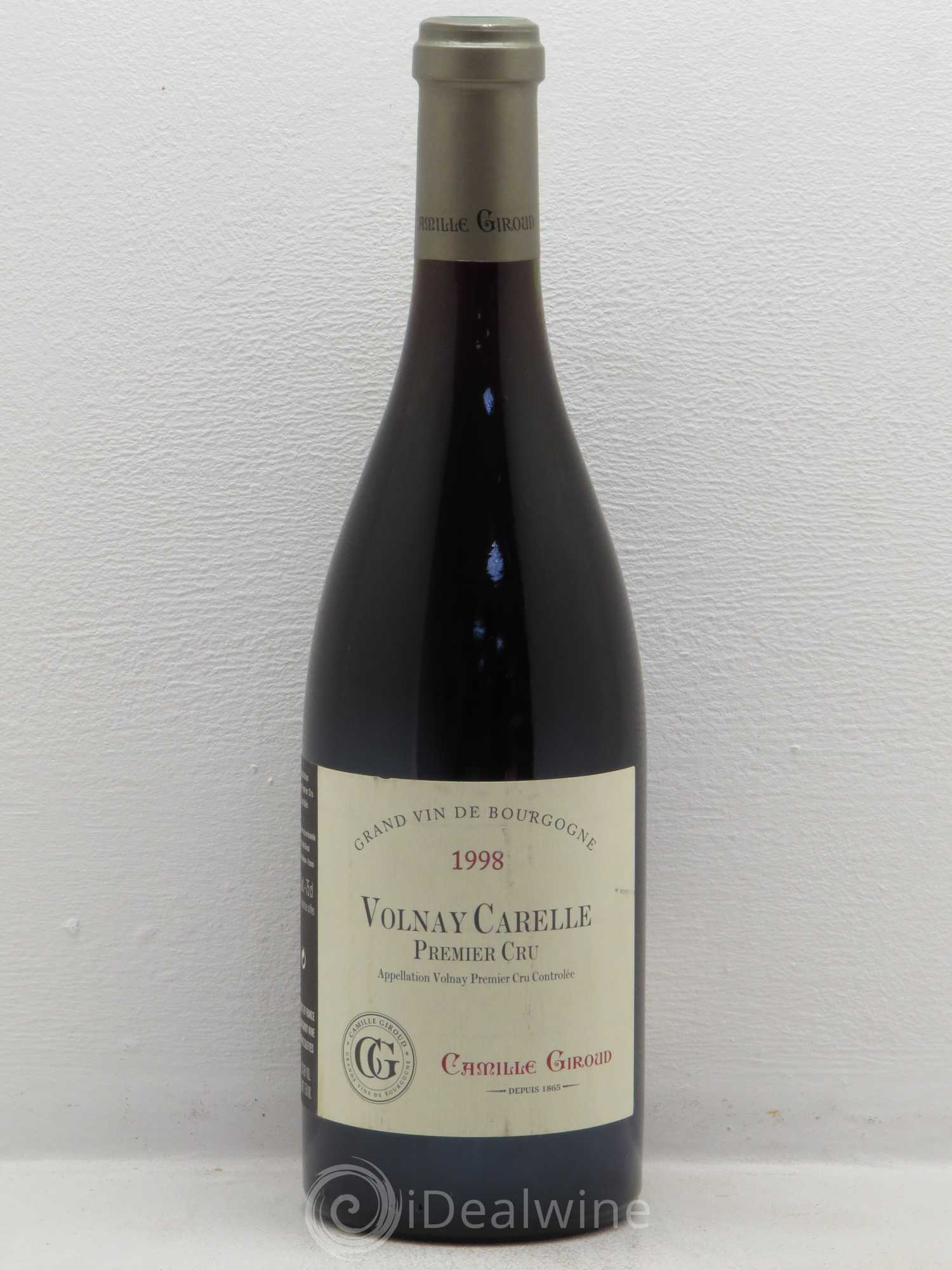 Volnay 1er Cru Carelle - Camille Giroud 1998 - Posten von 1 Flasche - 0