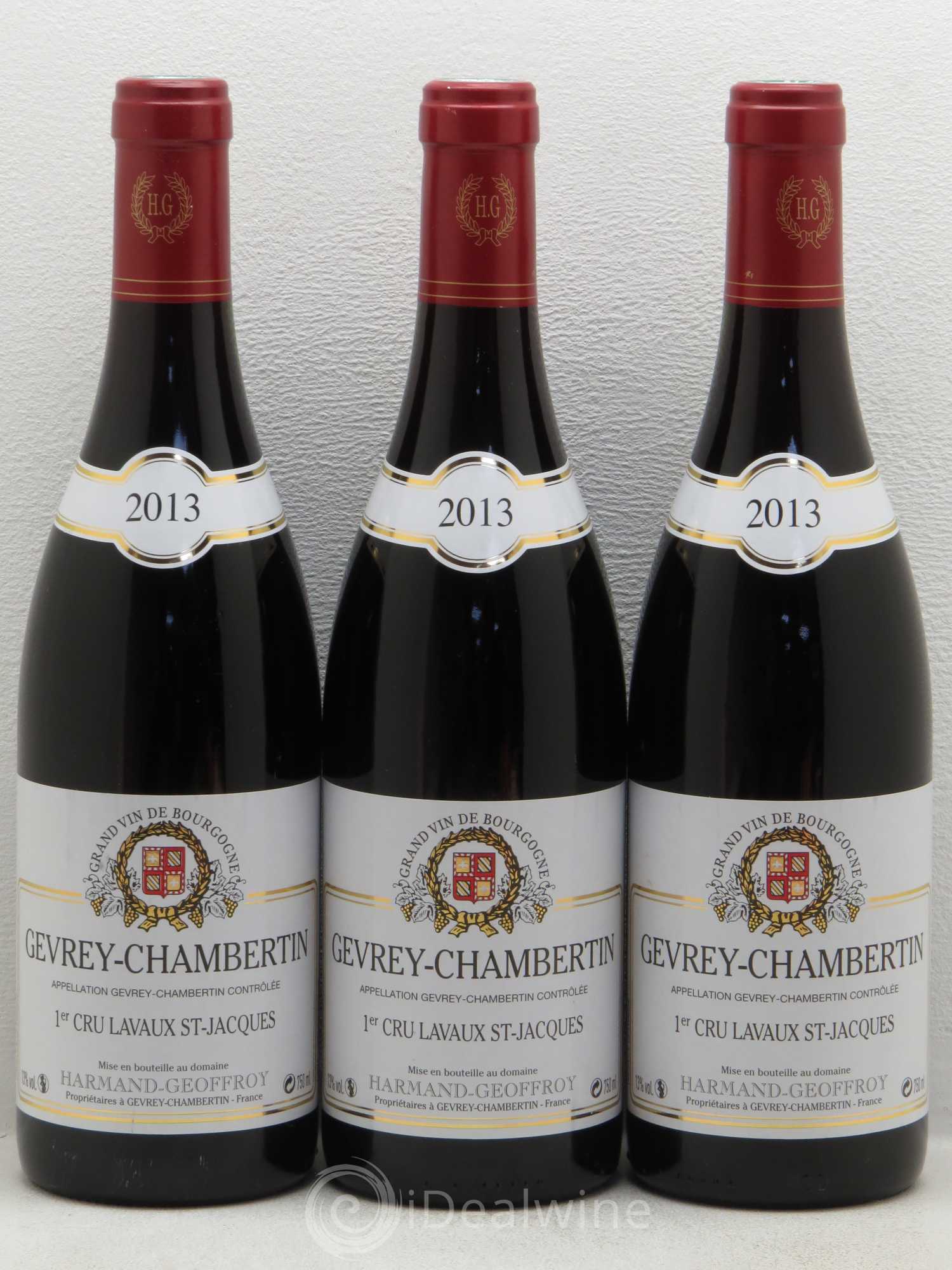 Gevrey-Chambertin 1er Cru Lavaux Saint Jacques Harmand-Geoffroy (Domaine) 2013 - Lot de 6 bouteilles - 2