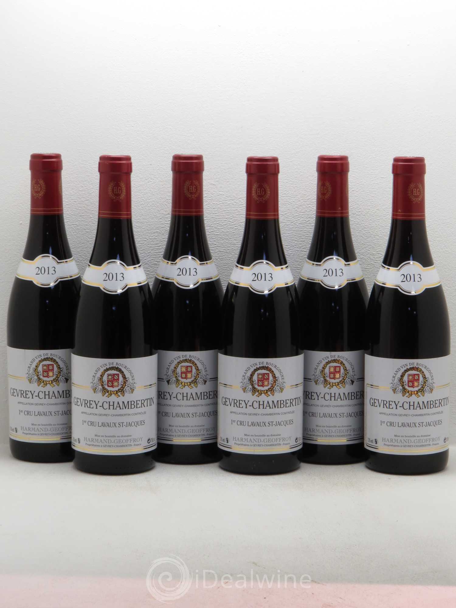 Gevrey-Chambertin 1er Cru Lavaux Saint Jacques Harmand-Geoffroy (Domaine) 2013 - Lot de 6 bouteilles - 0
