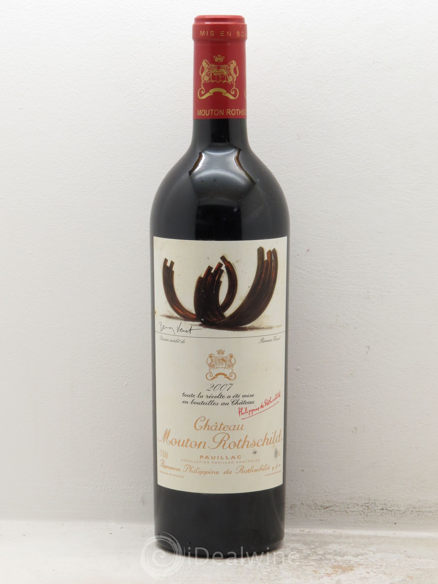 Château Mouton Rothschild 1er Grand Cru Classé 2007 - Lot de 1 bouteille - 0