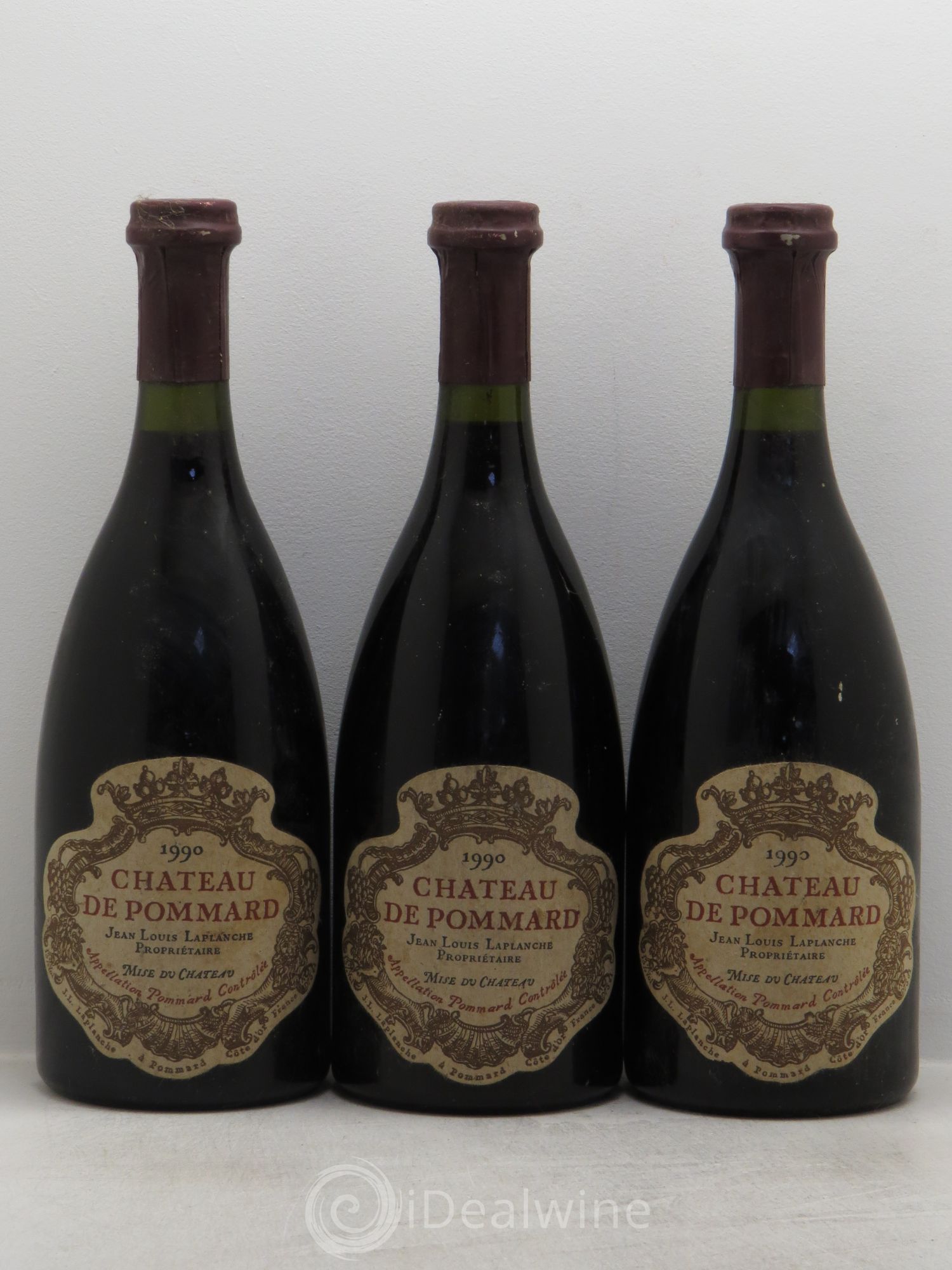 Pommard Château de Pommard 1990 - Lot de 3 bouteilles - 0
