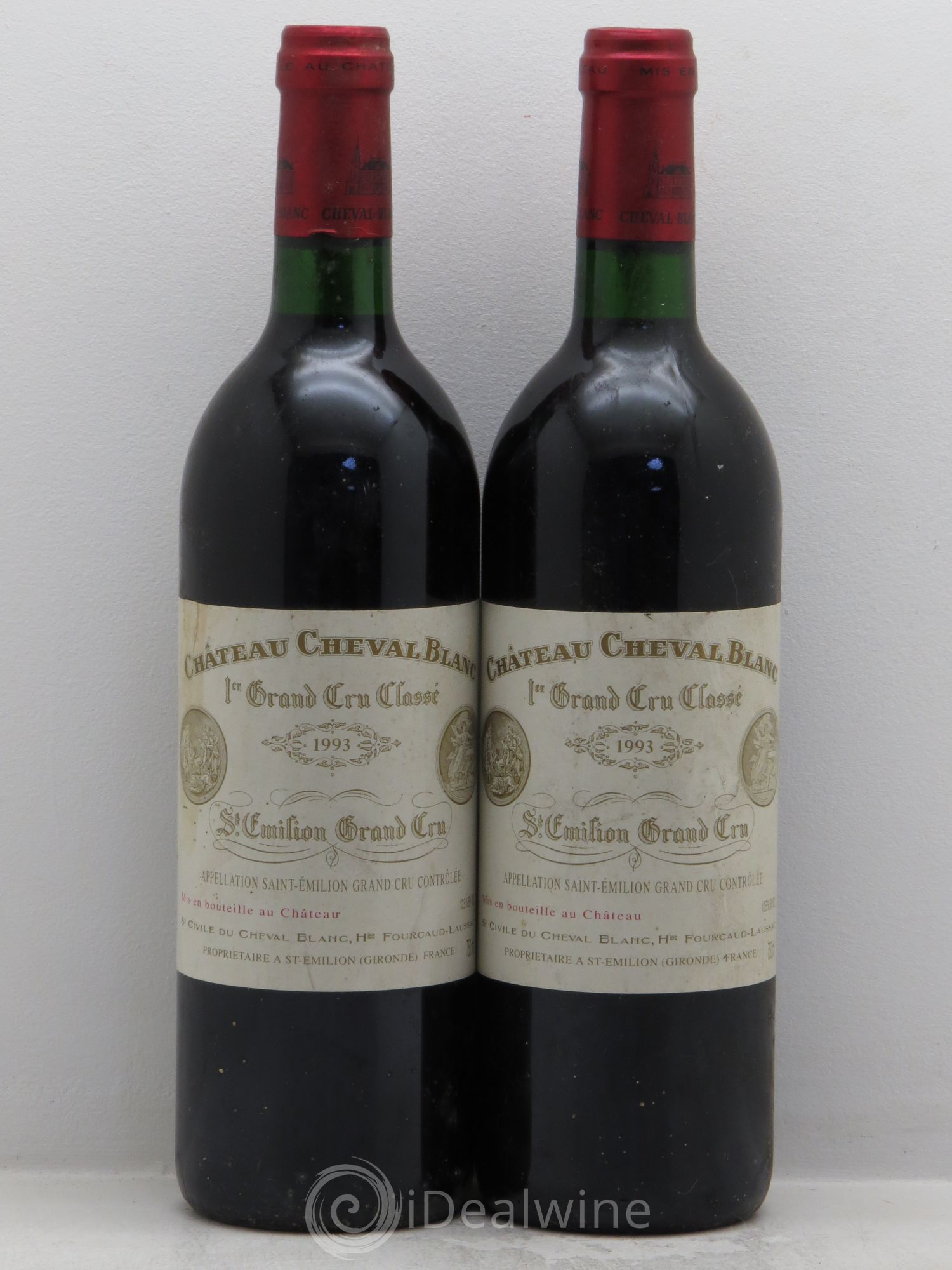 Château Cheval Blanc 1er Grand Cru Classé A 1993 - Lot de 2 bouteilles - 0