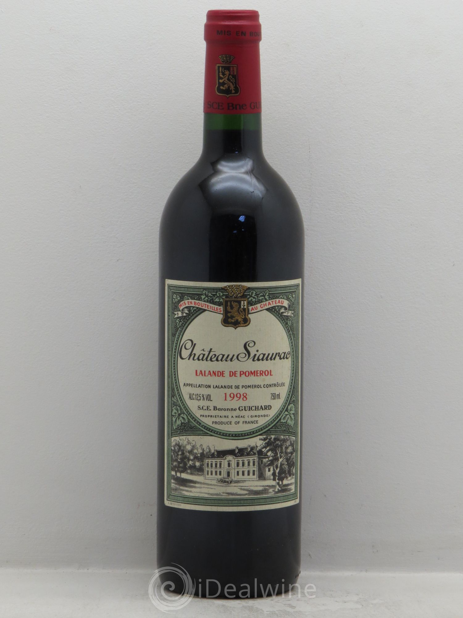 Bordeaux Château Siaurac Lalande de Pomerol 1998 - Posten von 1 Flasche - 0