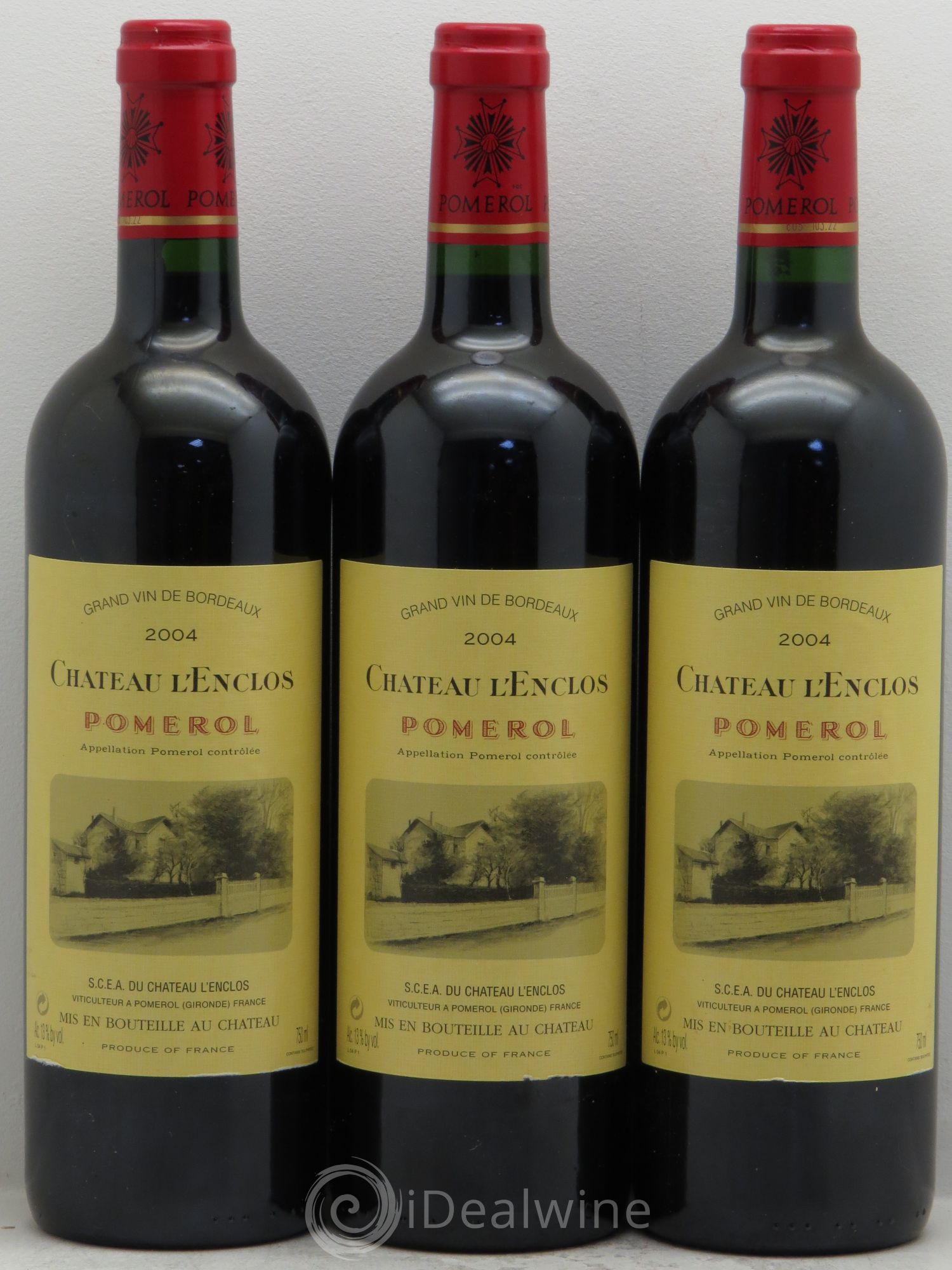 Château l' Enclos 2004 - Lot de 3 bouteilles - 0