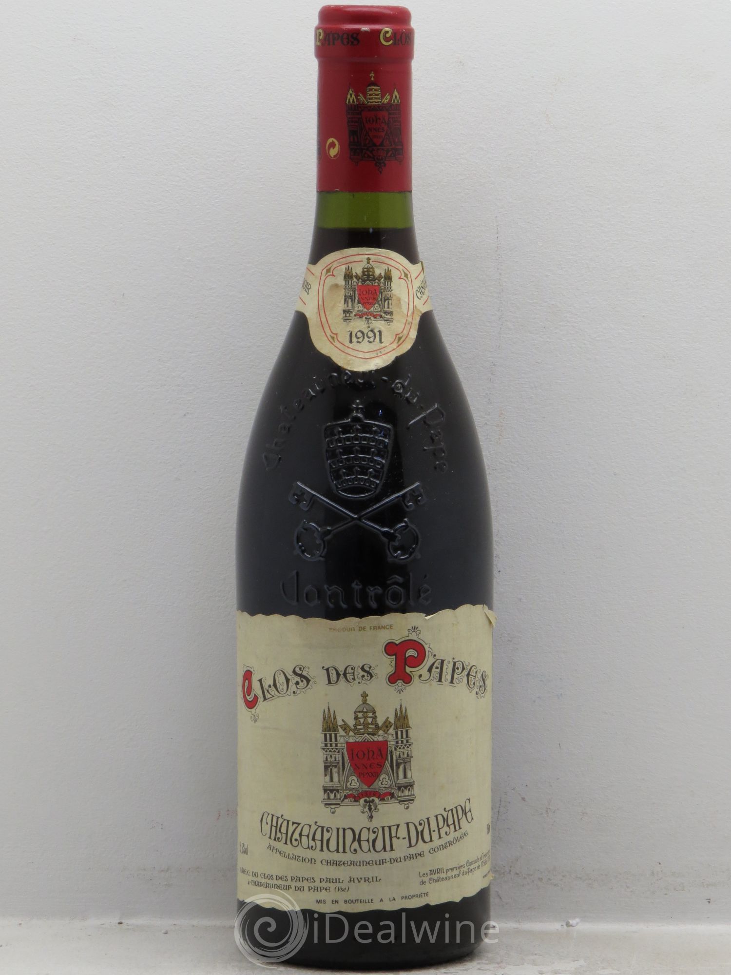 Châteauneuf-du-Pape Clos des Papes - Paul Avril 1991 - Lot de 1 bouteille - 0