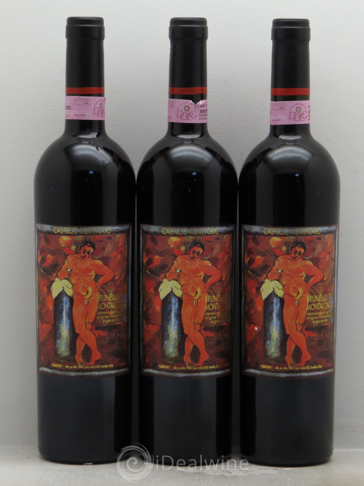 Brunello di Montalcino Castello Romitorio 1996 - Lot de 3 bouteilles - 0