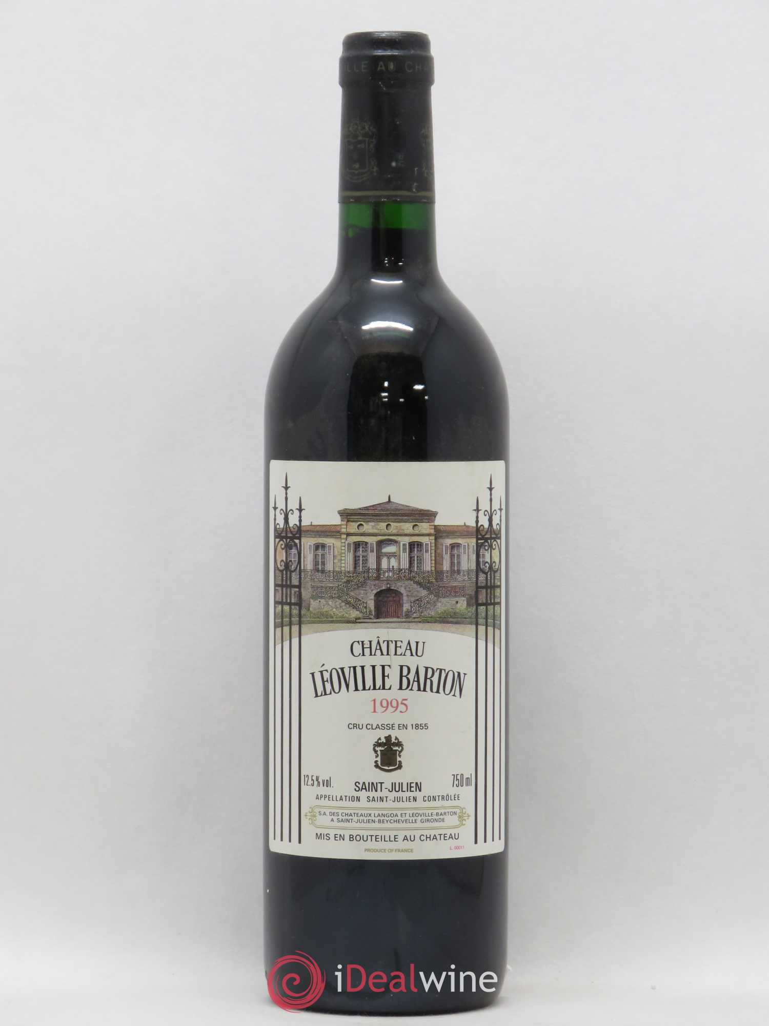 Château Léoville Barton 2ème Grand Cru Classé 1995 - Lot de 1 bouteille - 0