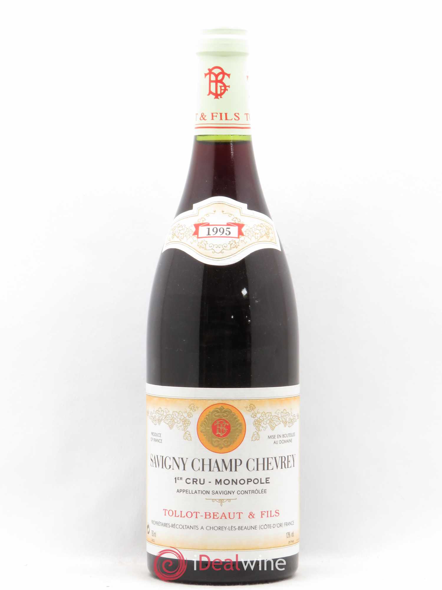 Savigny-lès-Beaune 1er Cru Champ-Chevrey Tollot Beaut (Domaine) 1995 - Lot de 1 bouteille - 0