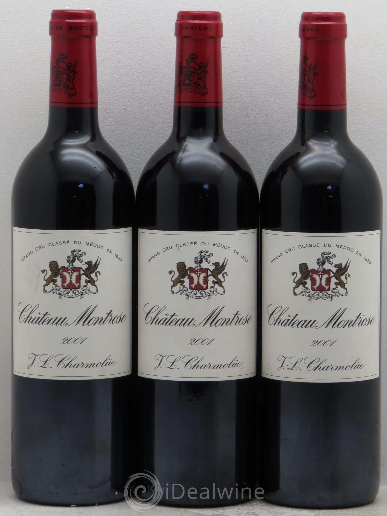 Château Montrose 2ème Grand Cru Classé 2001 - Lot de 3 bouteilles - 0