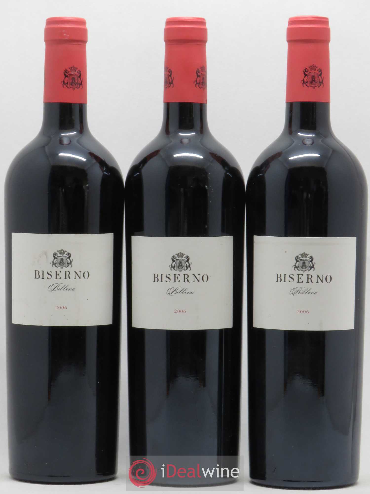 Toscana IGT Biserno Marchesi Antinori 2006 - Lot de 3 bouteilles - 0