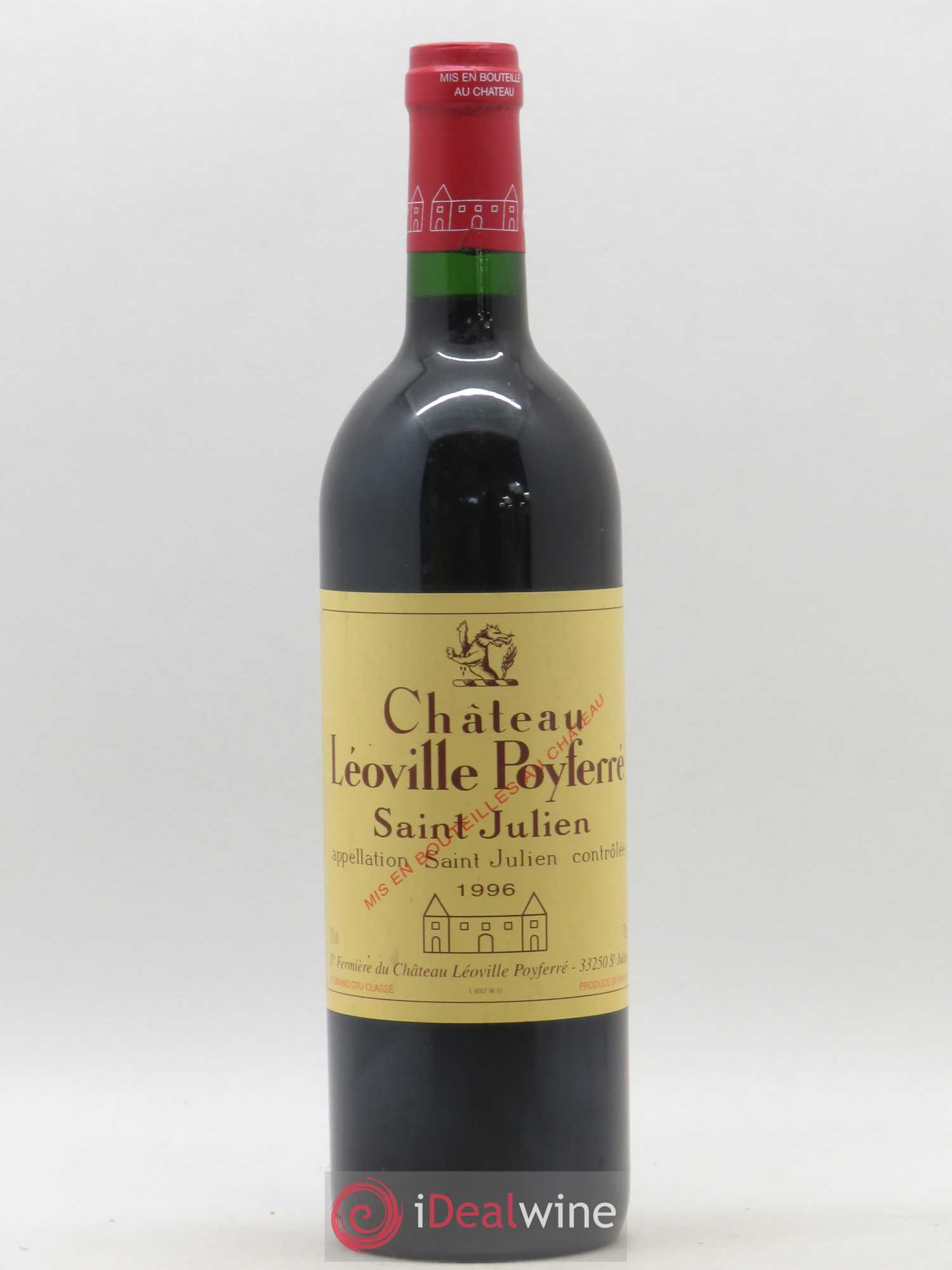 Château Léoville Poyferré 2ème Grand Cru Classé 1996 - Lot de 1 bouteille - 0