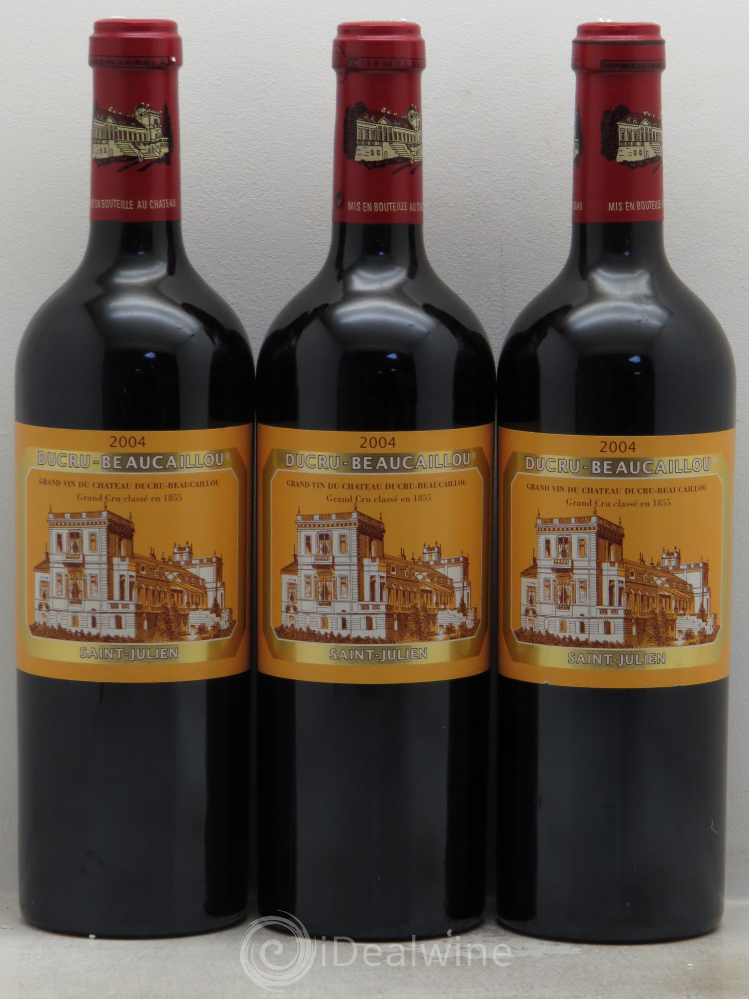 Château Ducru Beaucaillou 2ème Grand Cru Classé 2004 - Lot de 3 bouteilles - 0