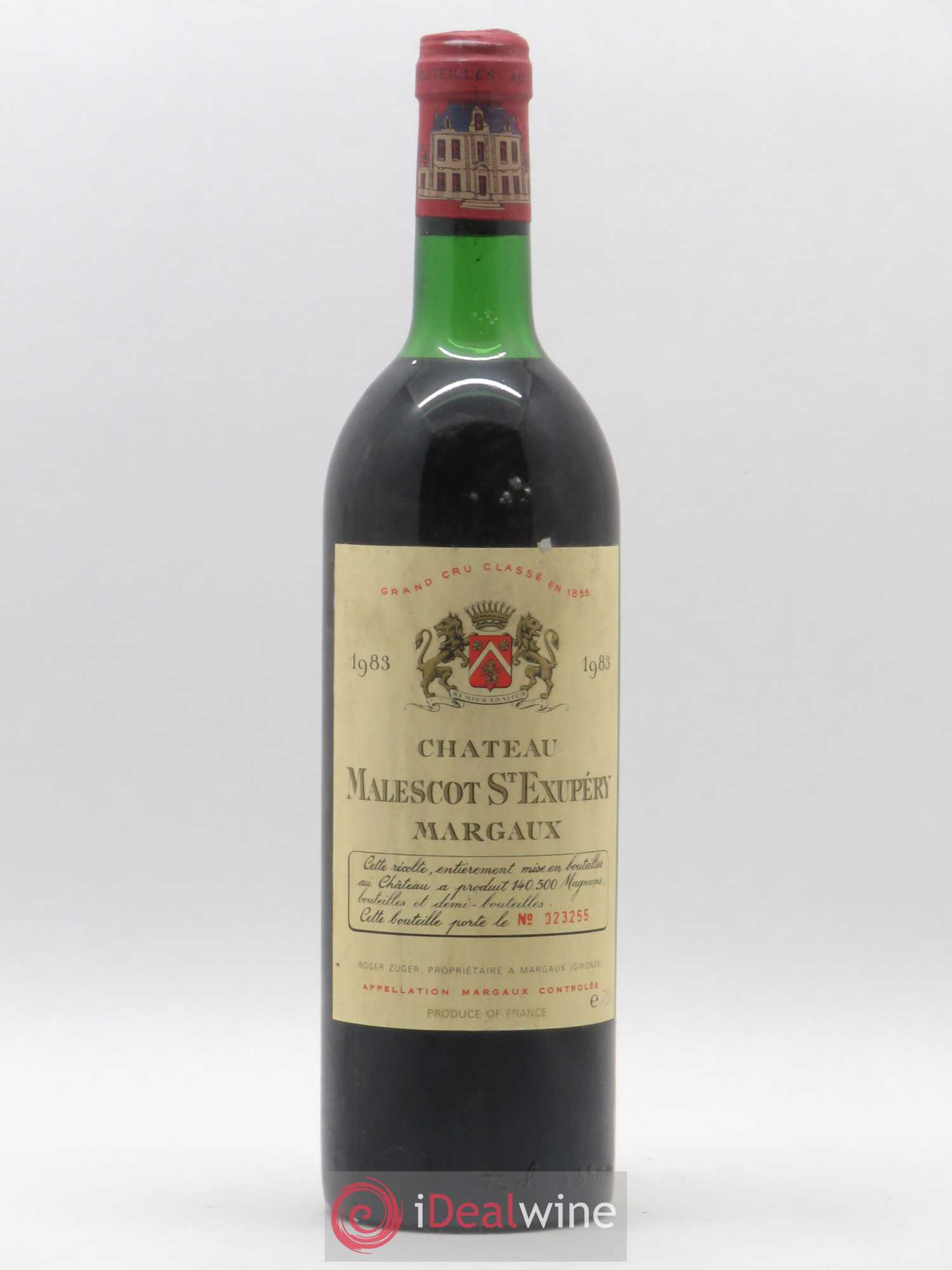 Château Malescot Saint-Exupéry 3ème Grand Cru Classé 1983 - Lot de 1 bouteille - 0