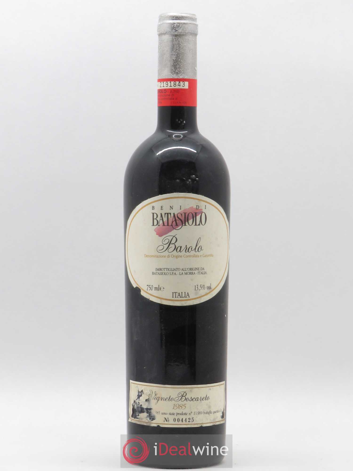 Barolo Vigneto Boscareto Beni di Batasiolo 1985 - Posten von 1 Flasche - 0