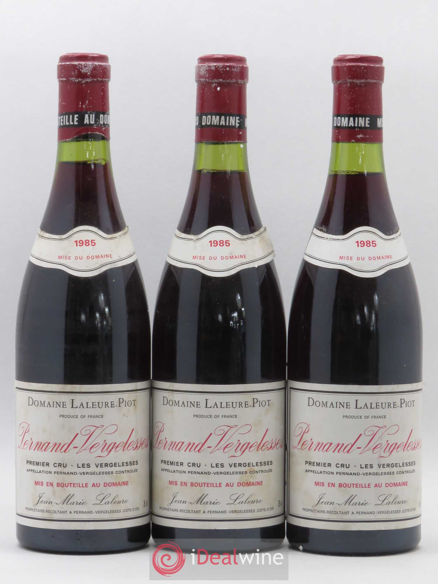 Pernand-Vergelesses 1er Cru Les Vergelesses Domaine Laleure Piot 1985 - Posten von 3 Flaschen - 0