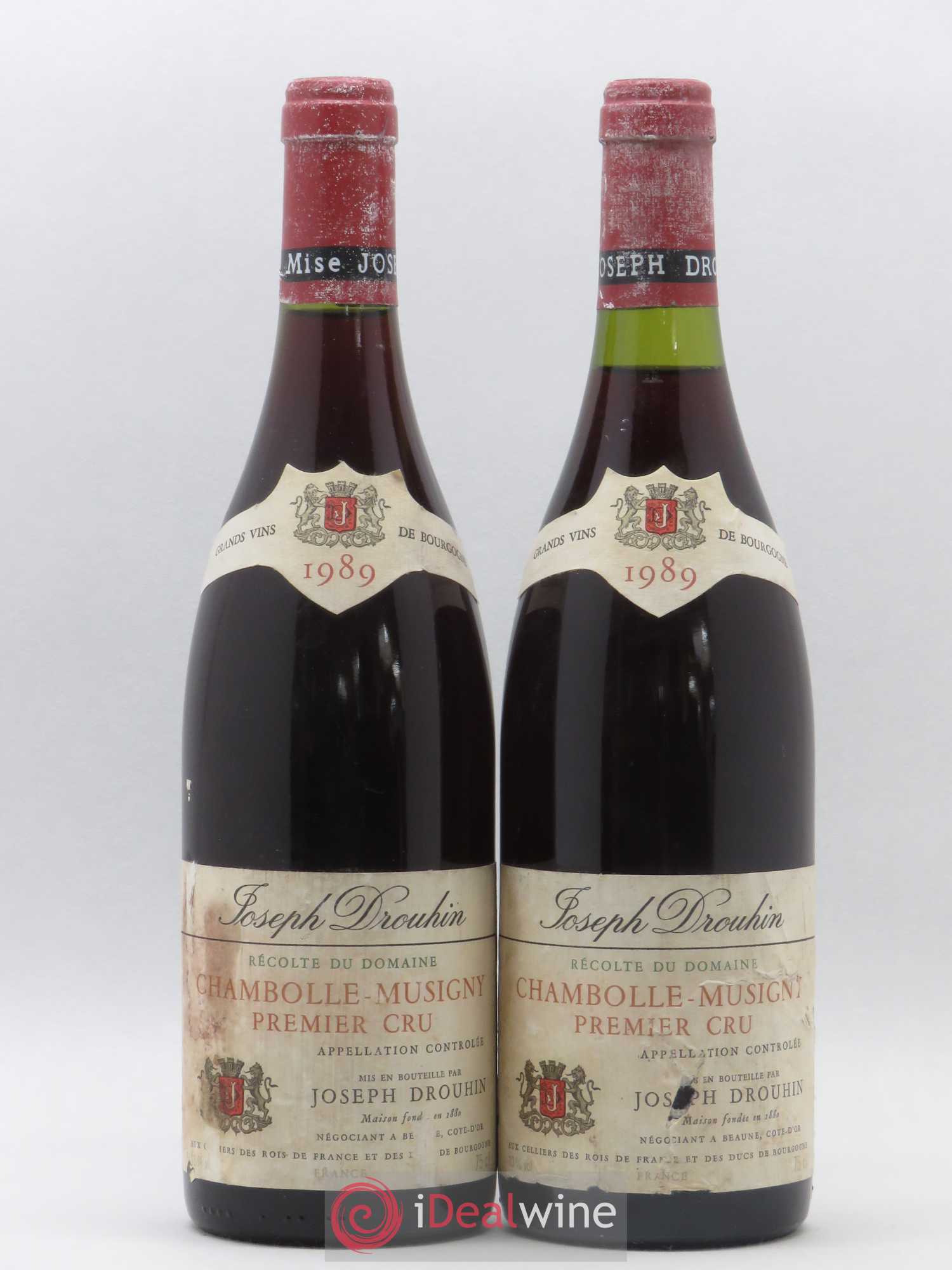 Chambolle-Musigny 1er Cru Joseph Drouhin 1989 - Lot de 2 bouteilles - 0