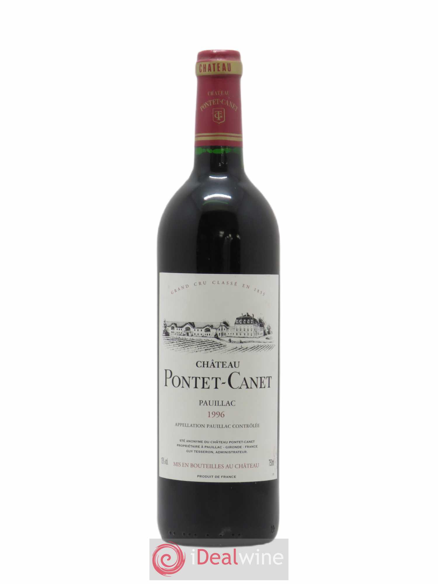 Château Pontet Canet 5ème Grand Cru Classé 1996 - Lot de 1 bouteille - 0