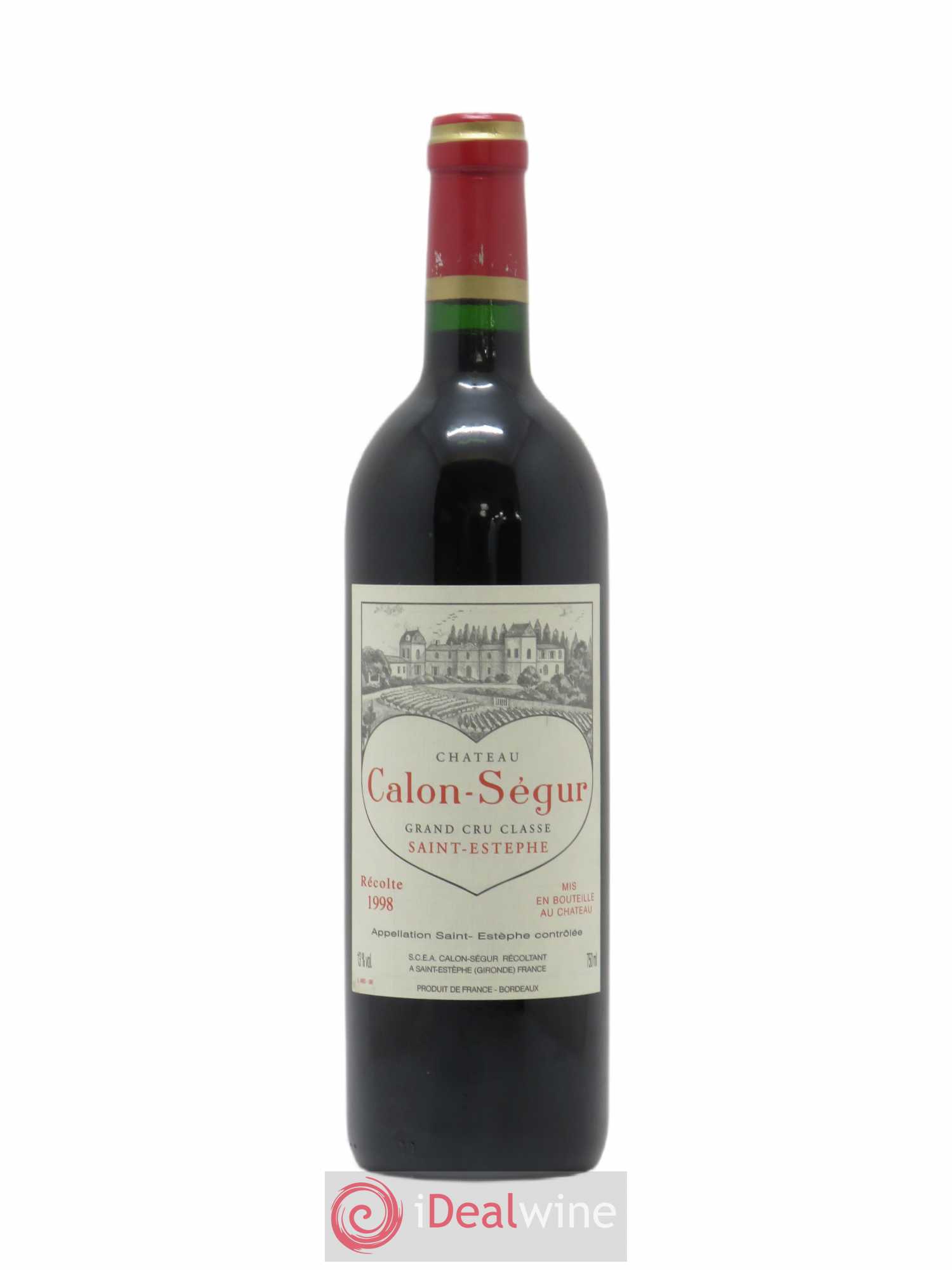 Château Calon Ségur 3ème Grand Cru Classé 1998 - Lot de 1 bouteille - 0