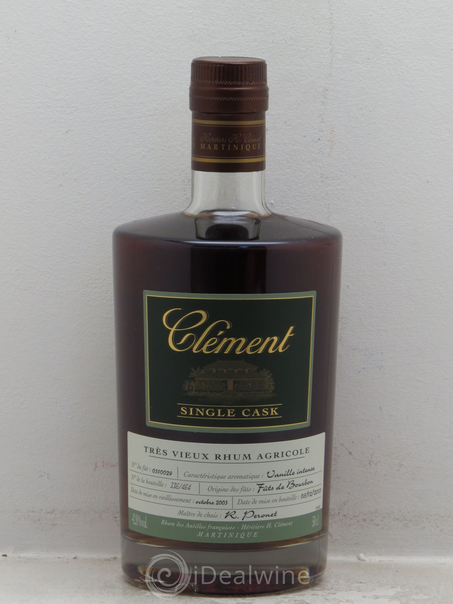 Rhum Vieux Clément Single Cask (42.8°) - Lotto di 1 bottiglia - 0