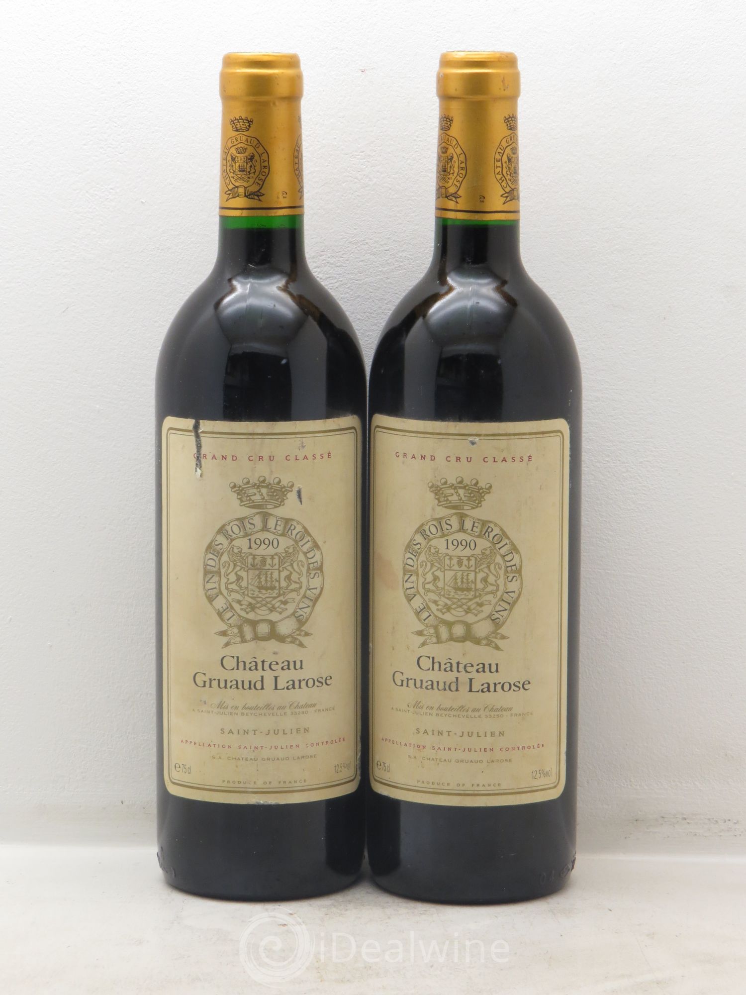 Château Gruaud Larose 2ème Grand Cru Classé 1990 - Lot de 2 bouteilles - 0